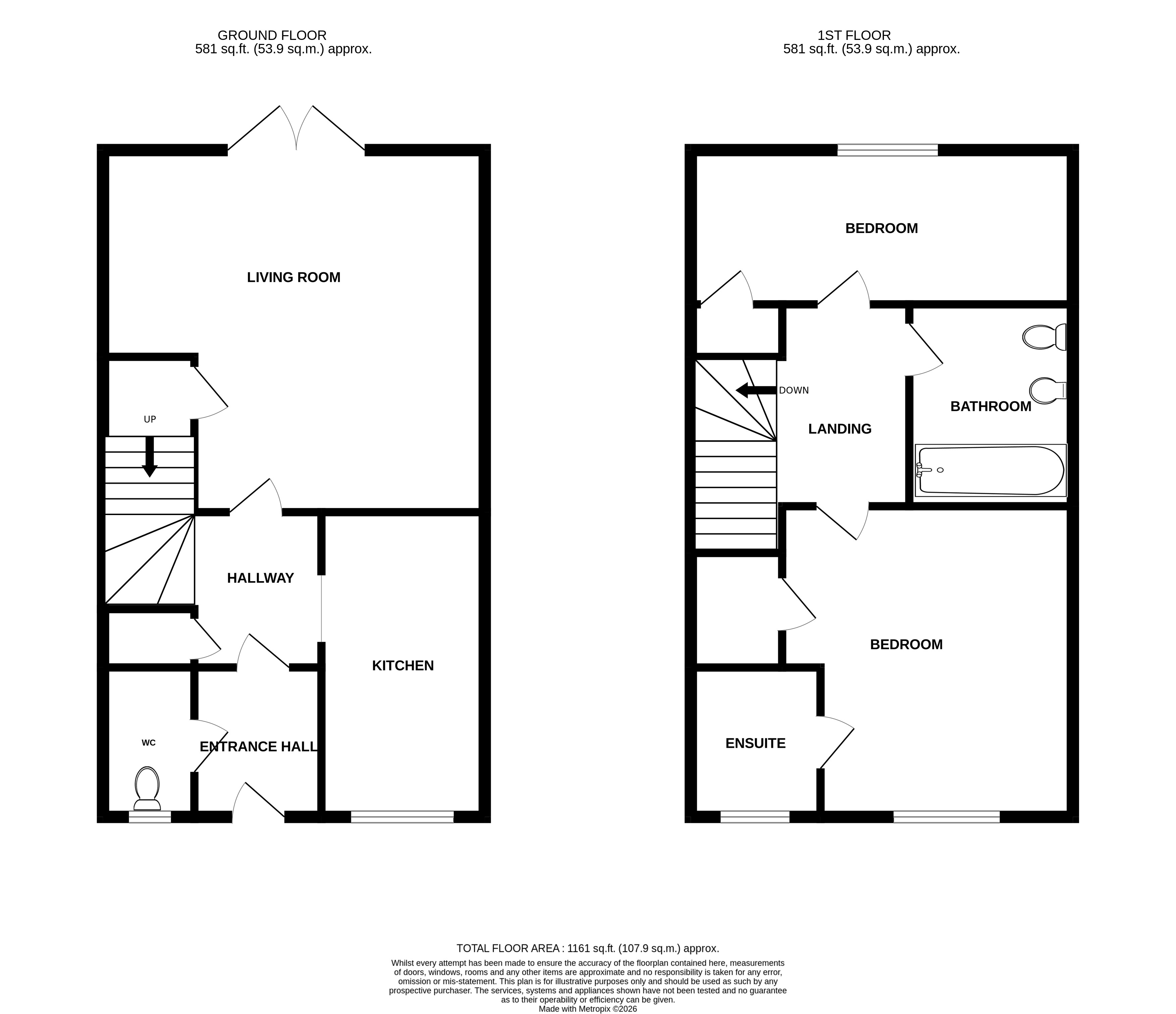 3, Tarecroft Way, Witham floorplan