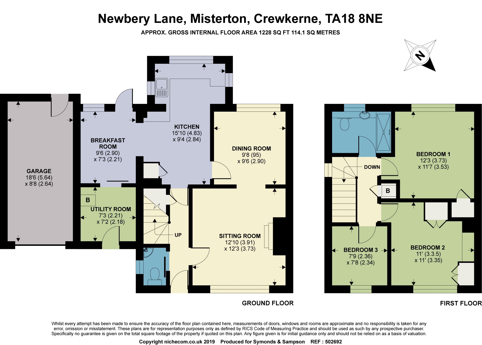 Newbery Lane, Misterton, Crewkerne, Somerset TA18, 3 bedroom semi