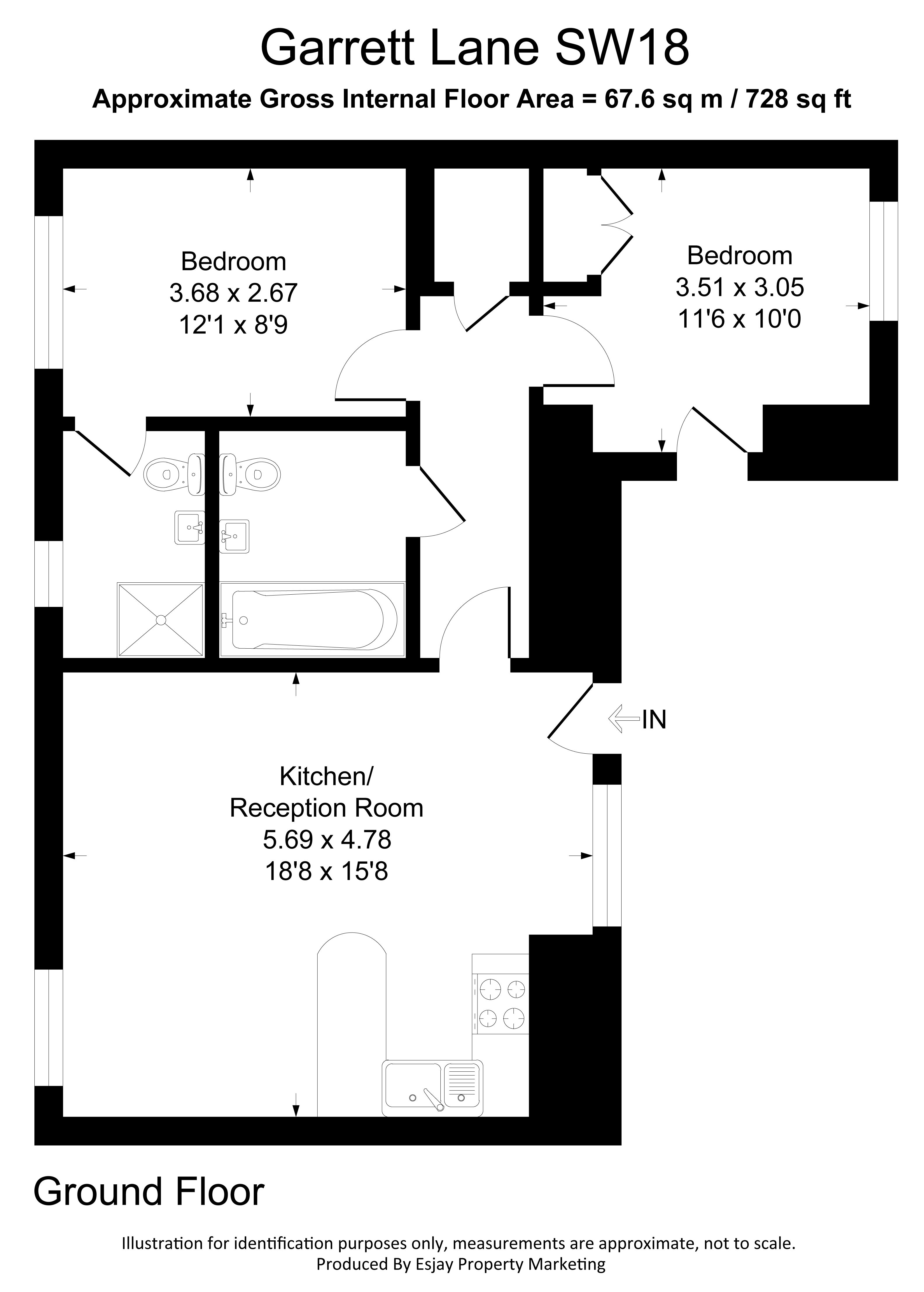 227c,, Garratt Lane, London floorplan
