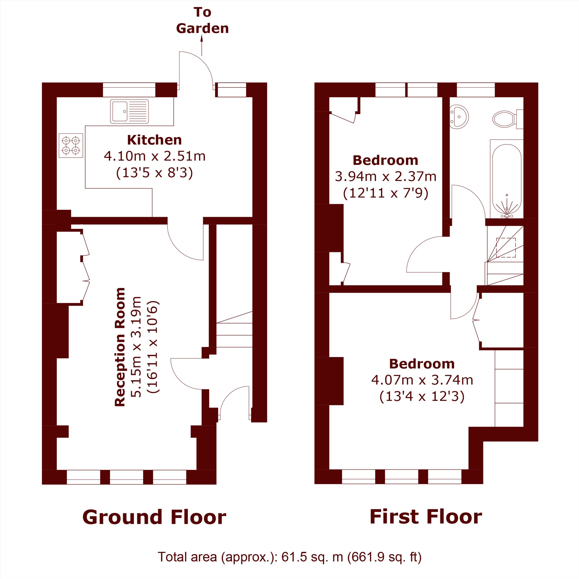 261, Derinton Road, London floorplan