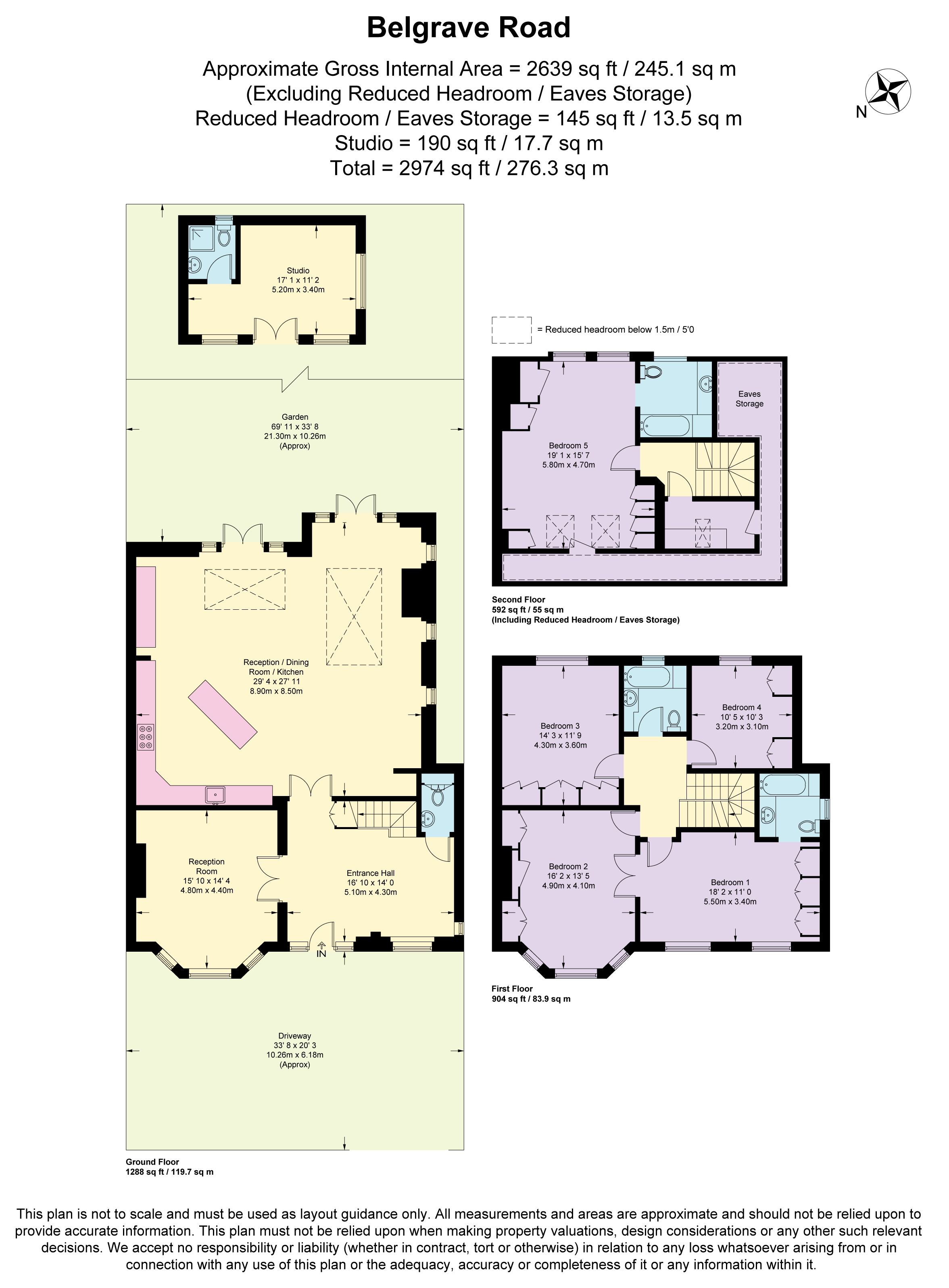 12, Belgrave Road, London floorplan