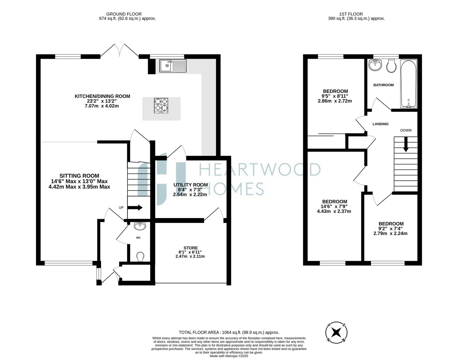 68, Villiers Crescent, St Albans floorplan