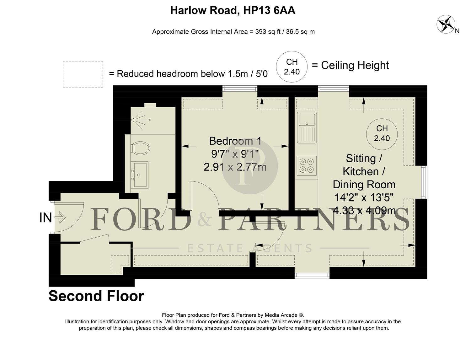 Flat 15 Harlow House, Harlow Road, High Wycombe floorplan