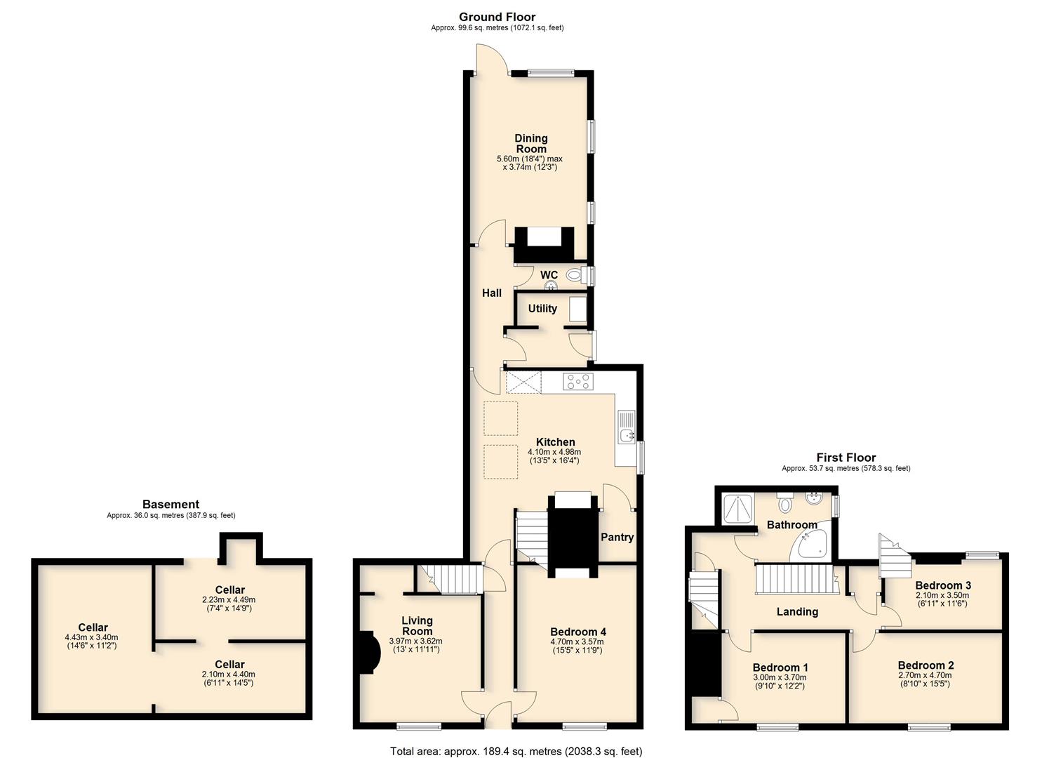 Astley House, The Street, Rickinghall floorplan