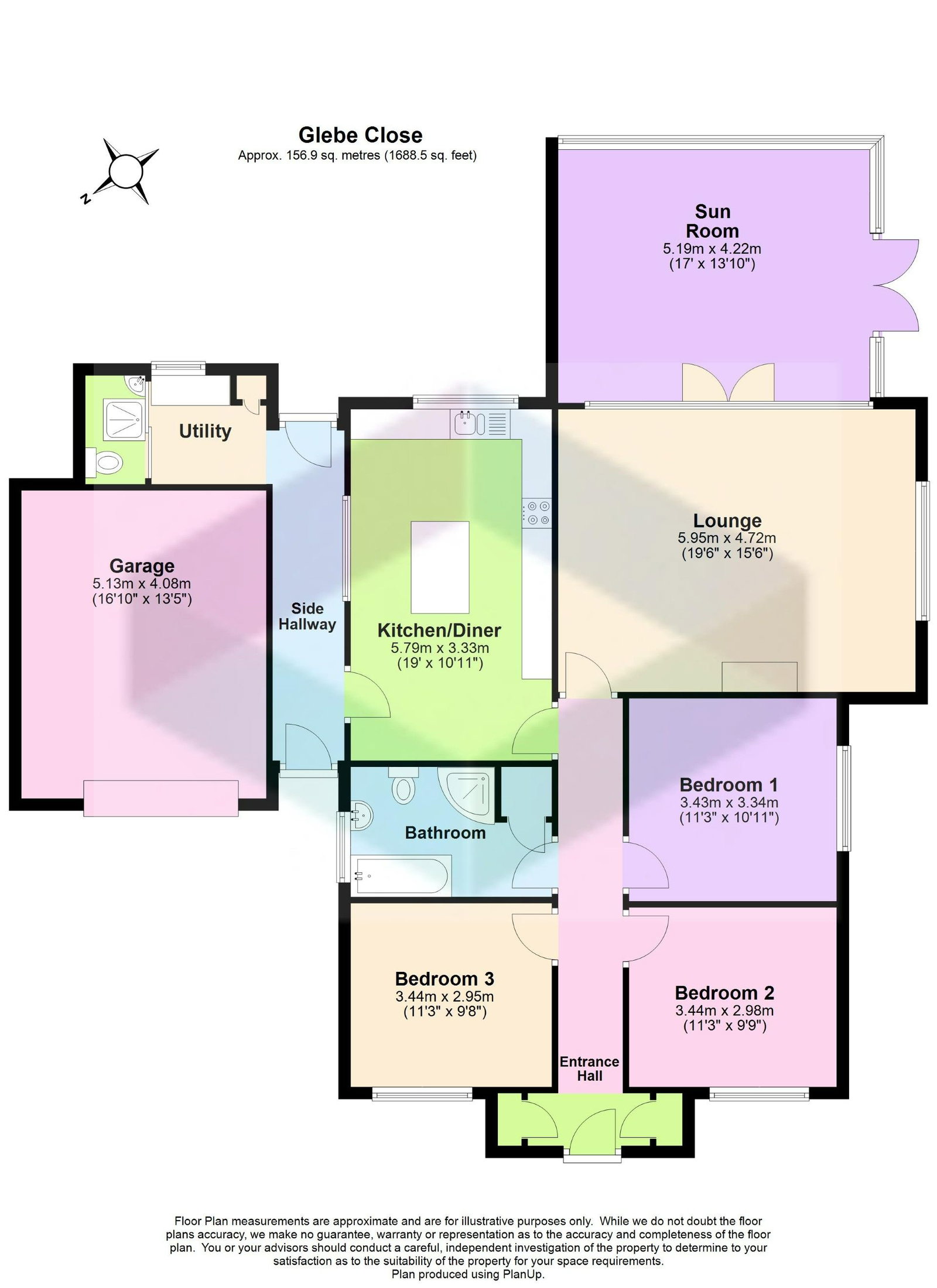 2, Glebe Close, Wisbech floorplan