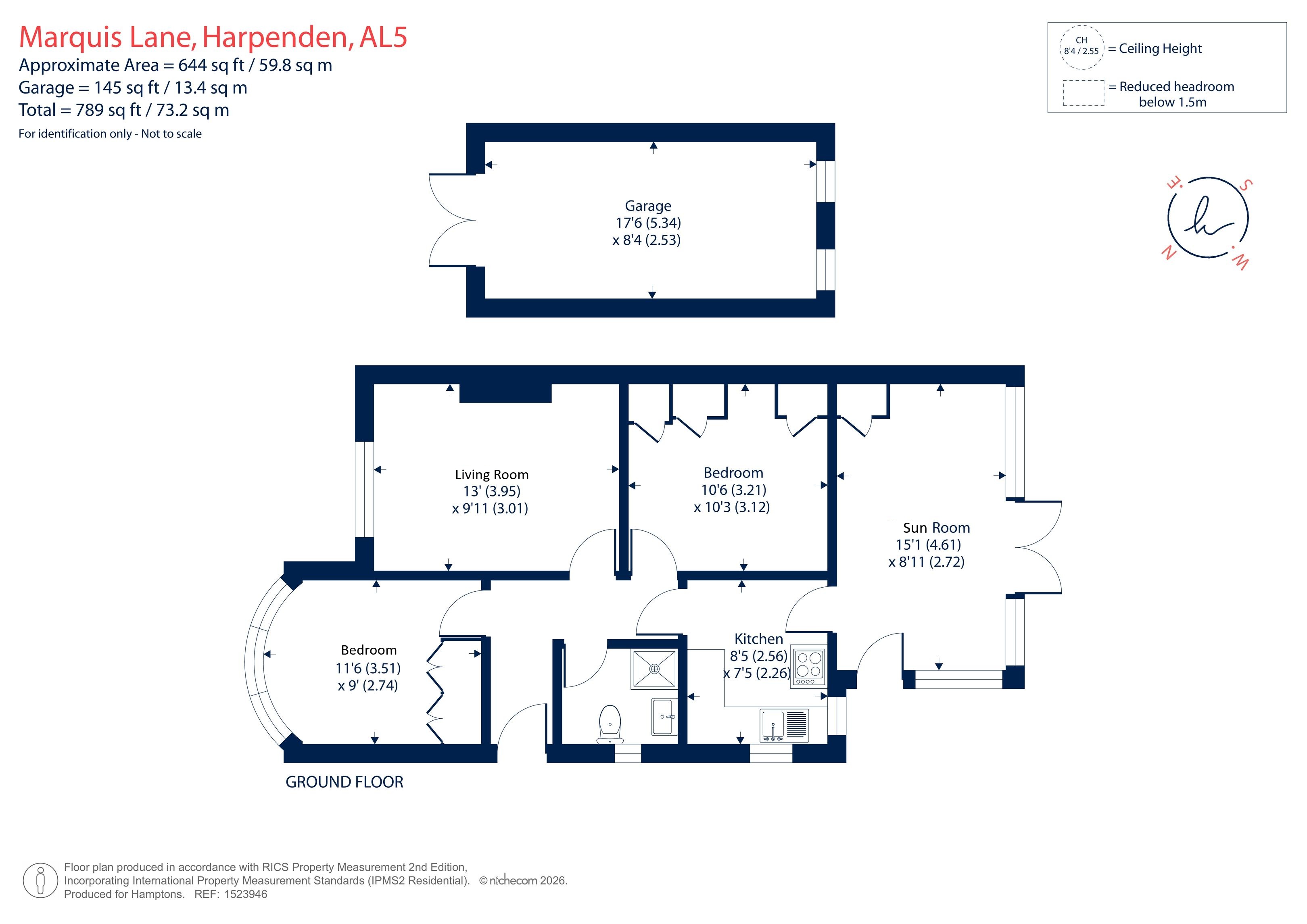 45, Marquis Lane, Harpenden floorplan