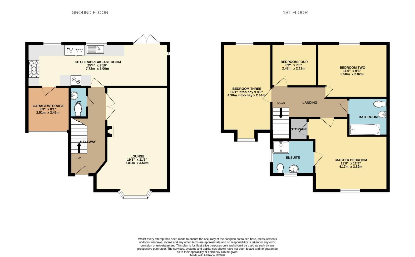 2, Elder Close, Beeston, Sandy floorplan