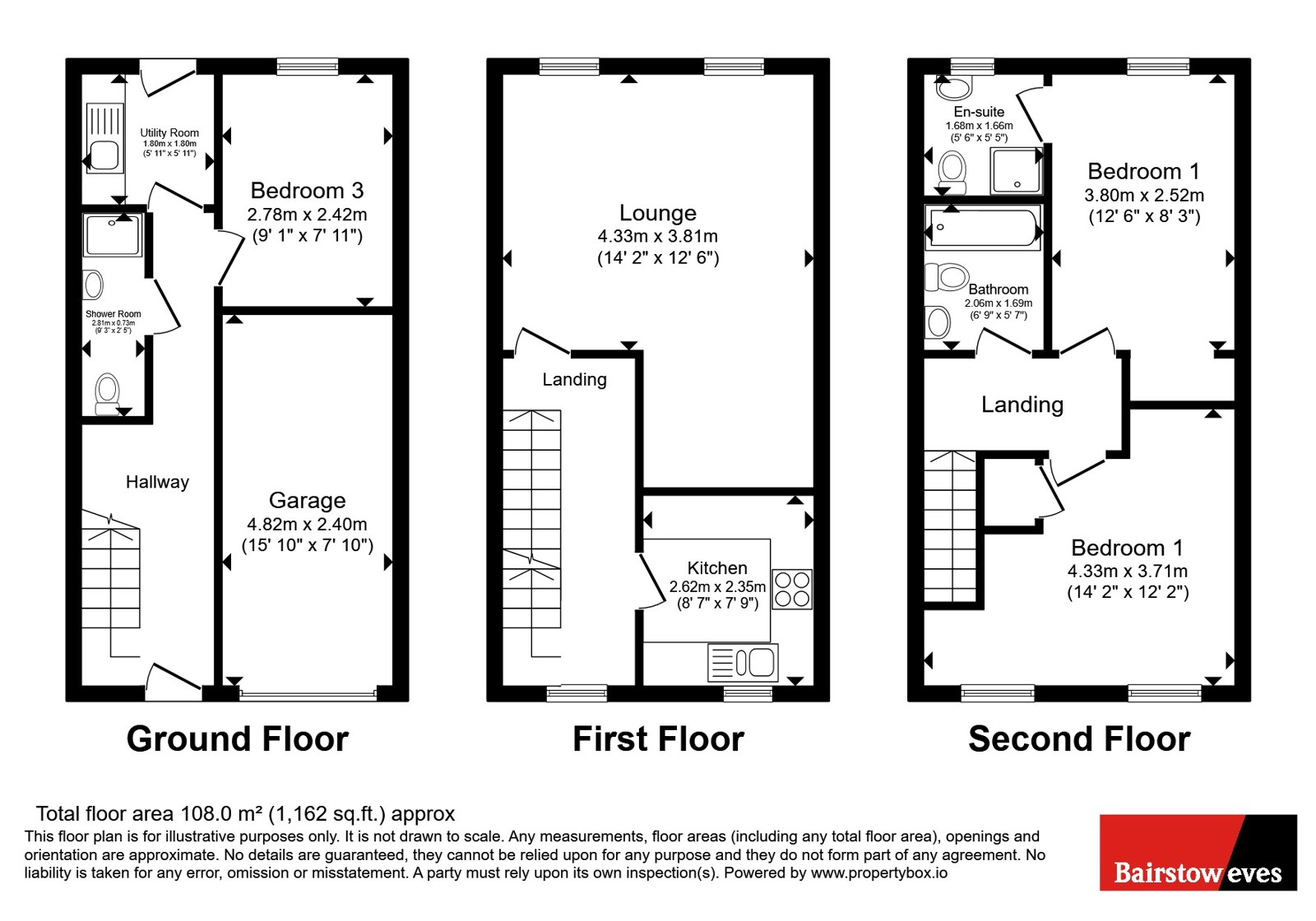 112, Aaron Hill Road, London floorplan