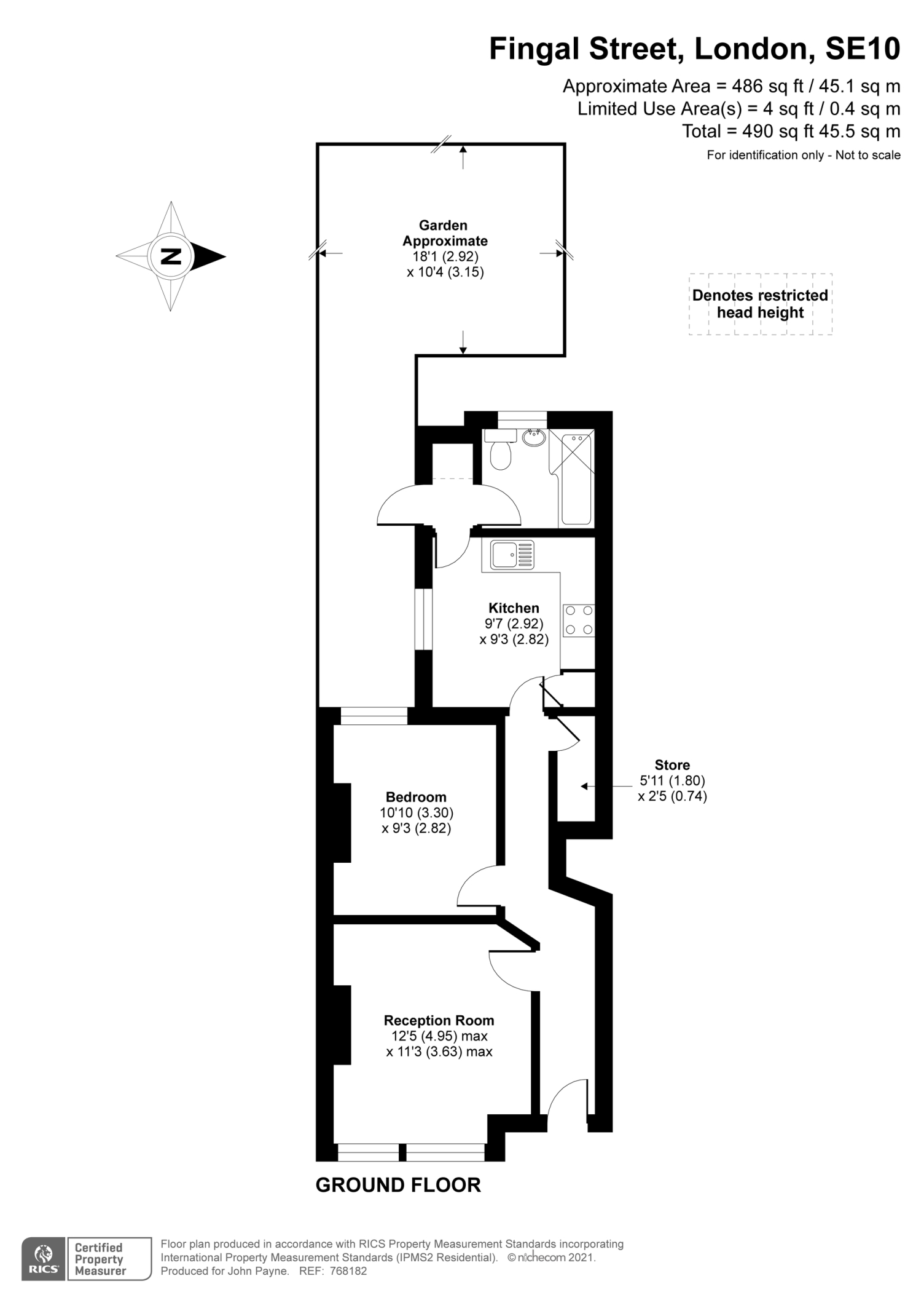 20, Fingal Street, Greenwich floorplan