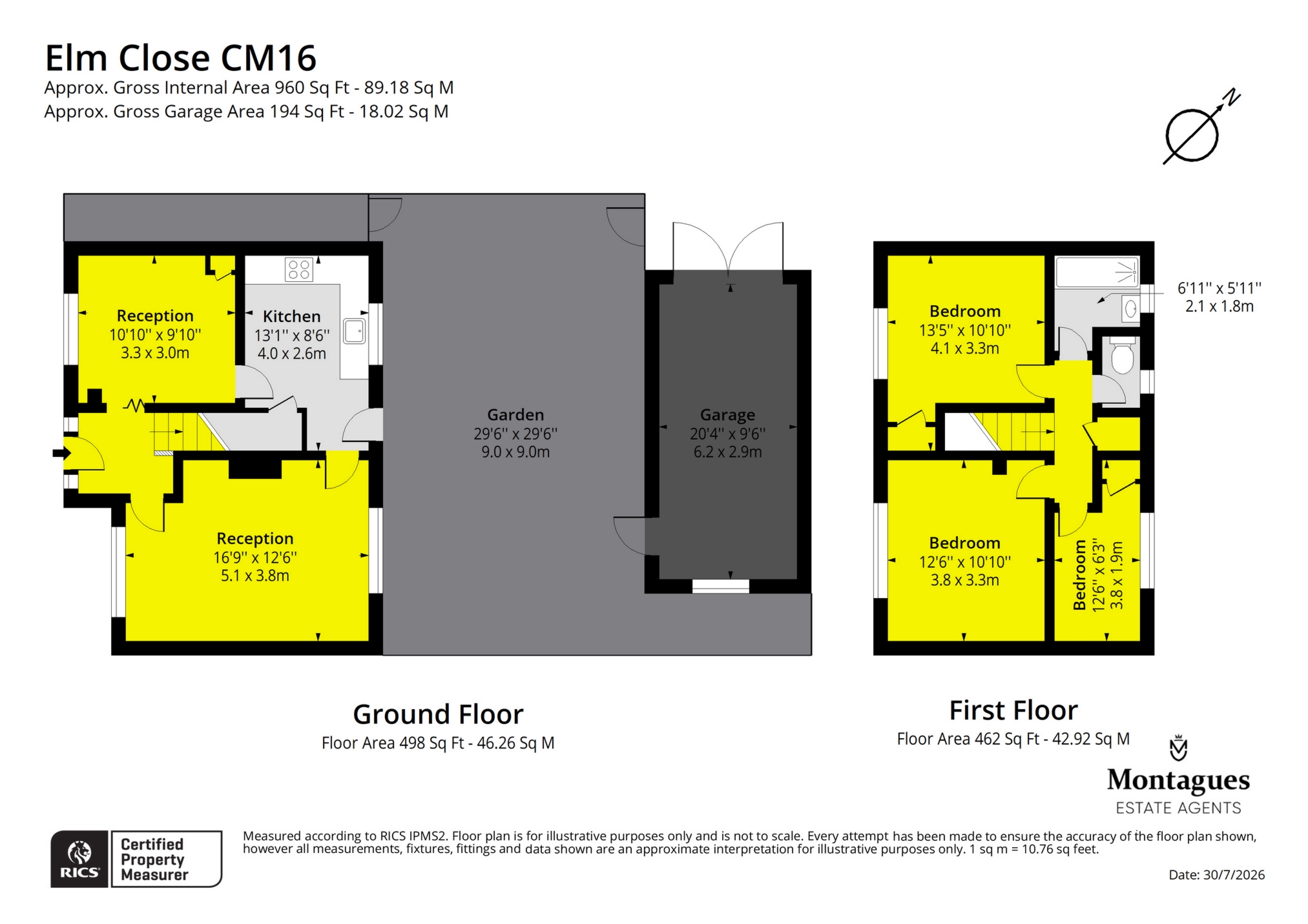 8, Elm Close, Epping floorplan