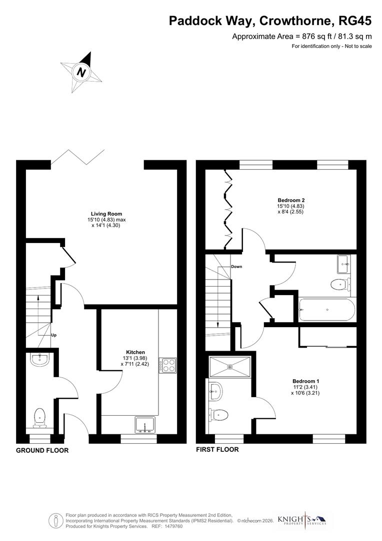 16, Paddock Way, Crowthorne floorplan
