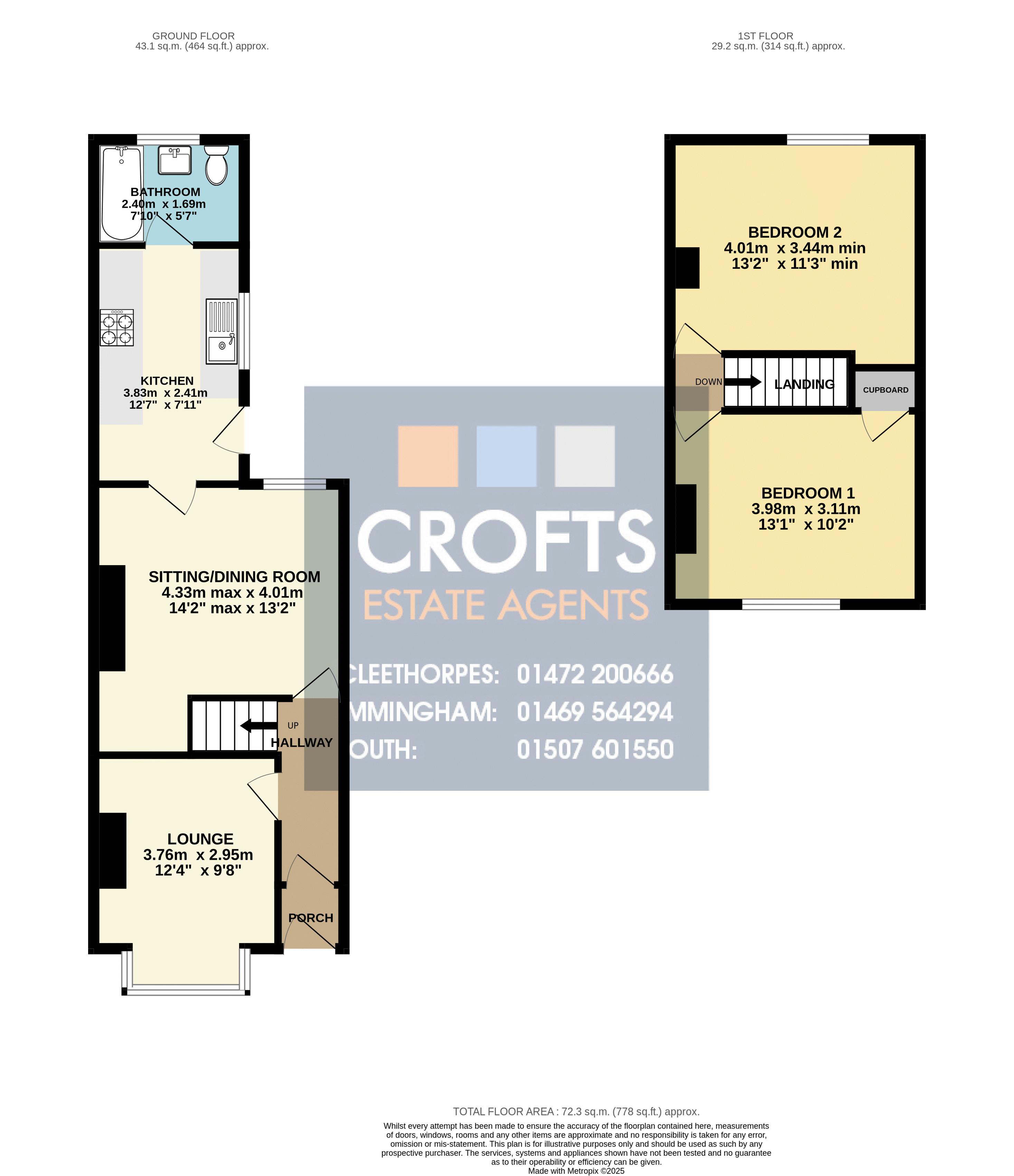 132, Columbia Road, Grimsby floorplan