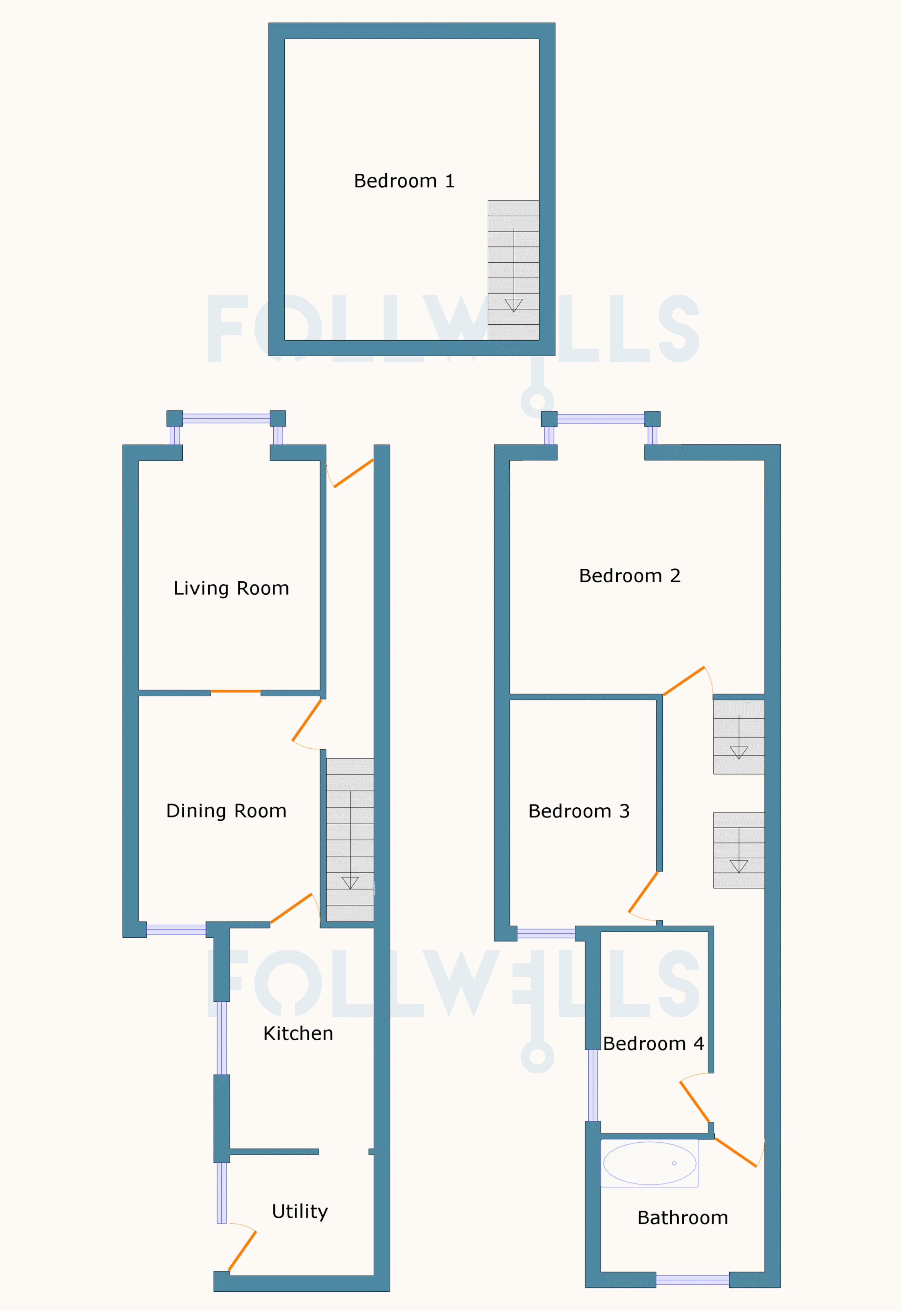 4 Bedrooms Terraced house for sale in Grosvenor Road, Market Drayton TF9