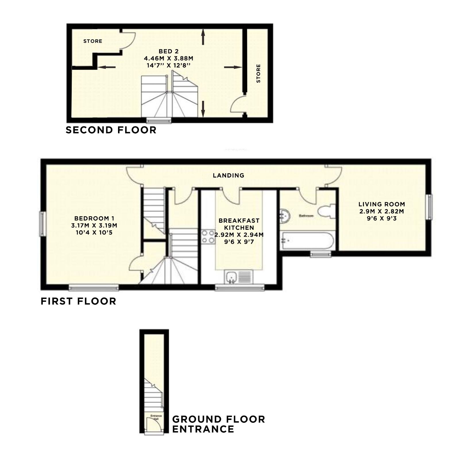329B, Monks Road, Lincoln floorplan