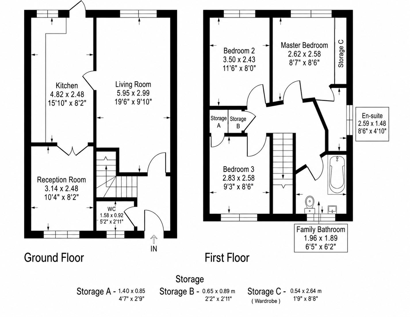 71, Priory Court, Neath floorplan
