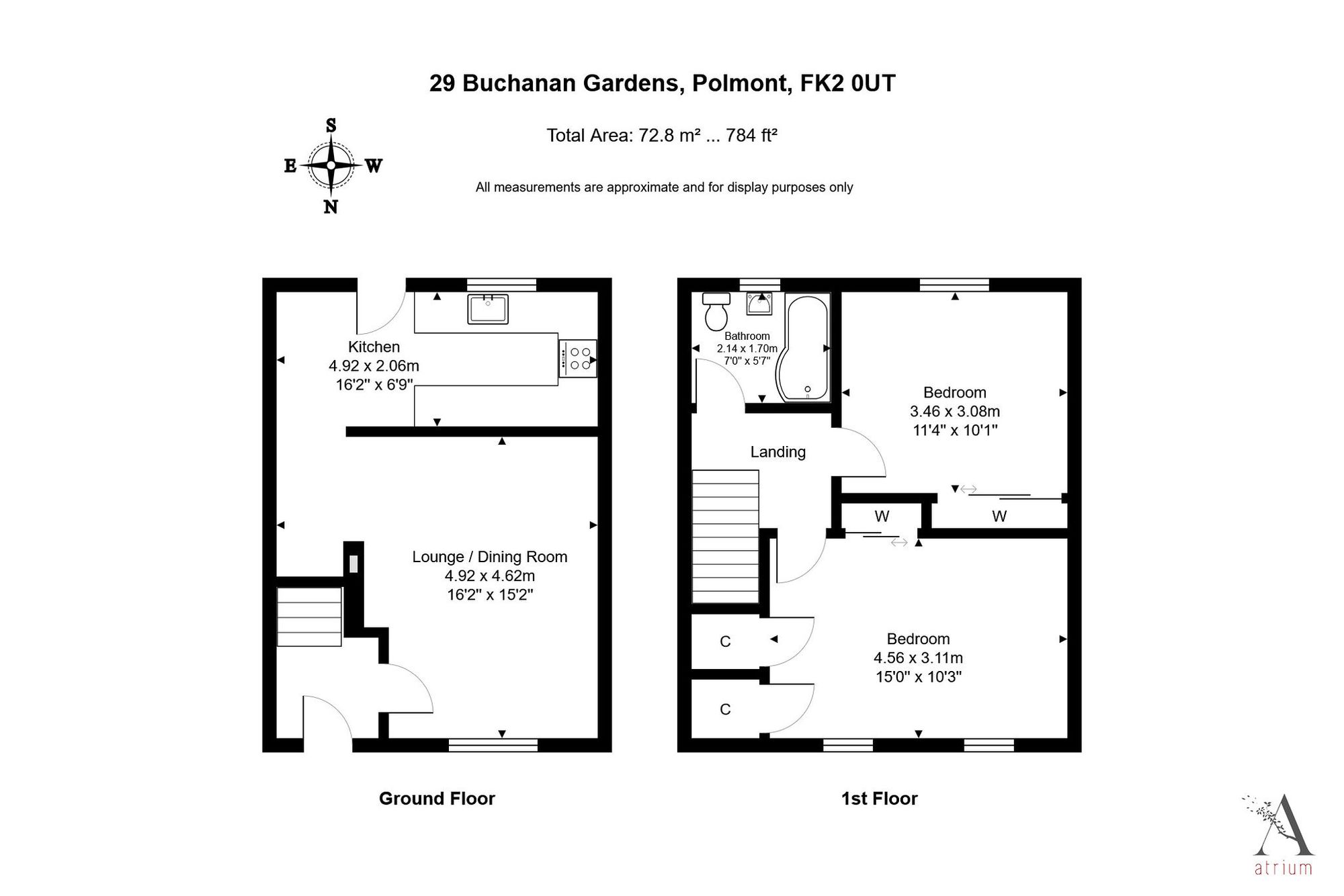 29 Buchanan Gardens, Falkirk floorplan