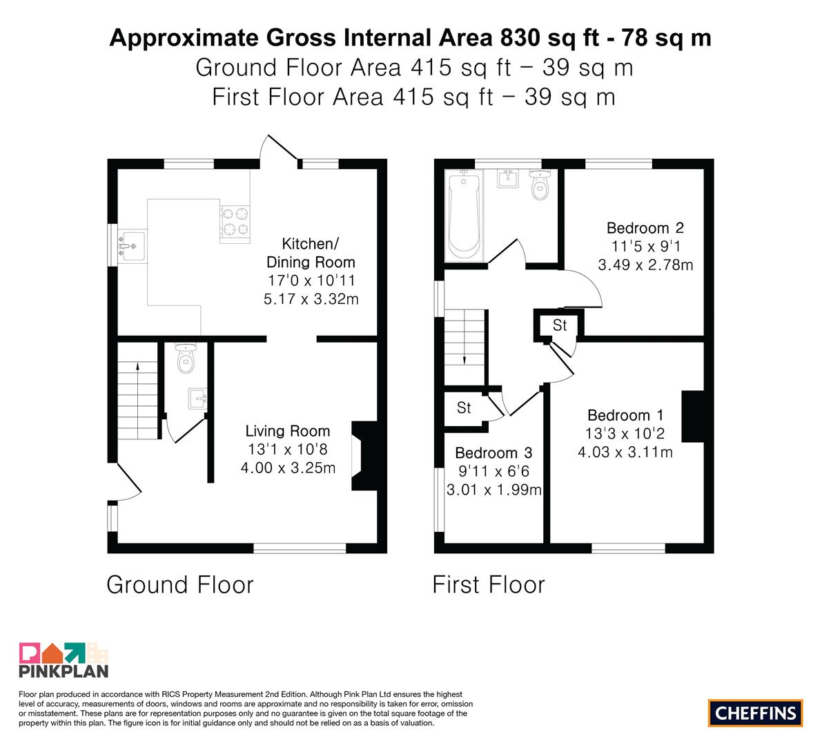 13, Windermere Close, Cambridge floorplan
