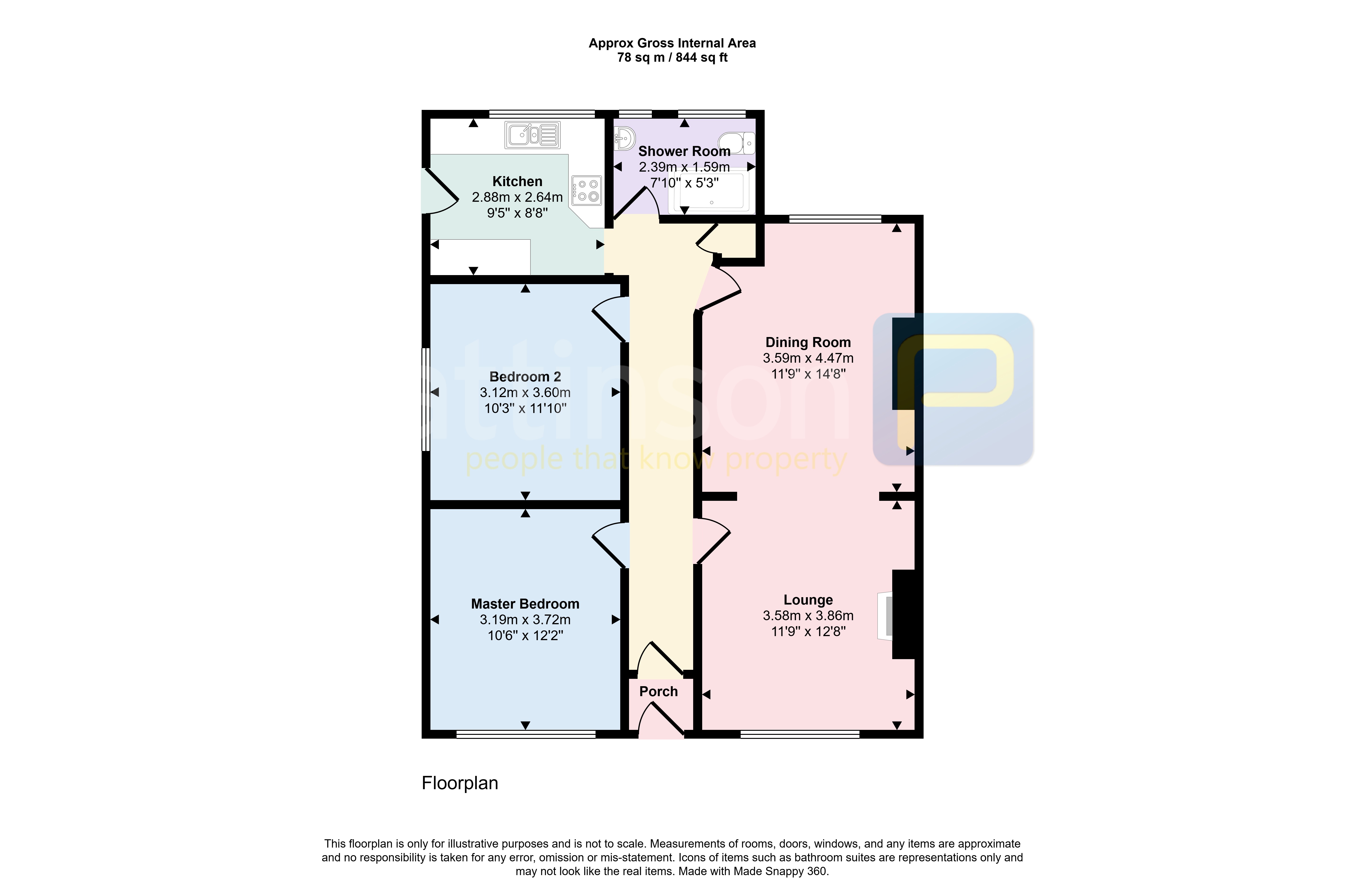 197, Temple Park Road, South Shields floorplan