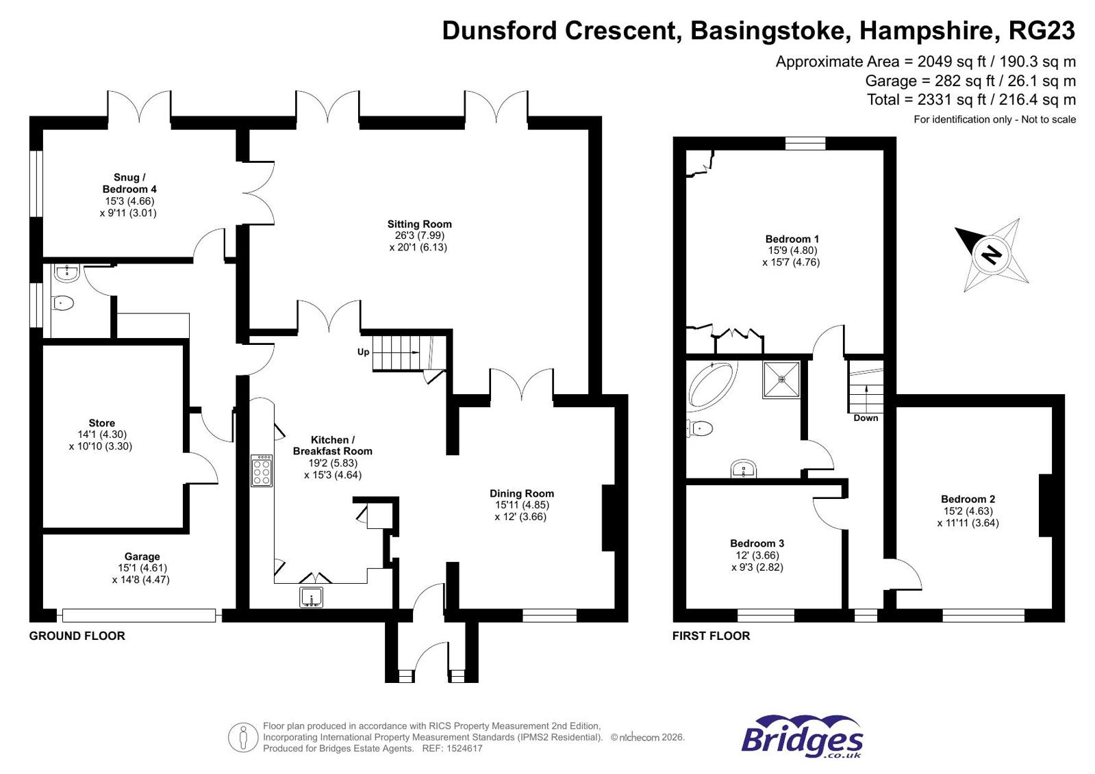 30, Dunsford Crescent, Hampshire floorplan