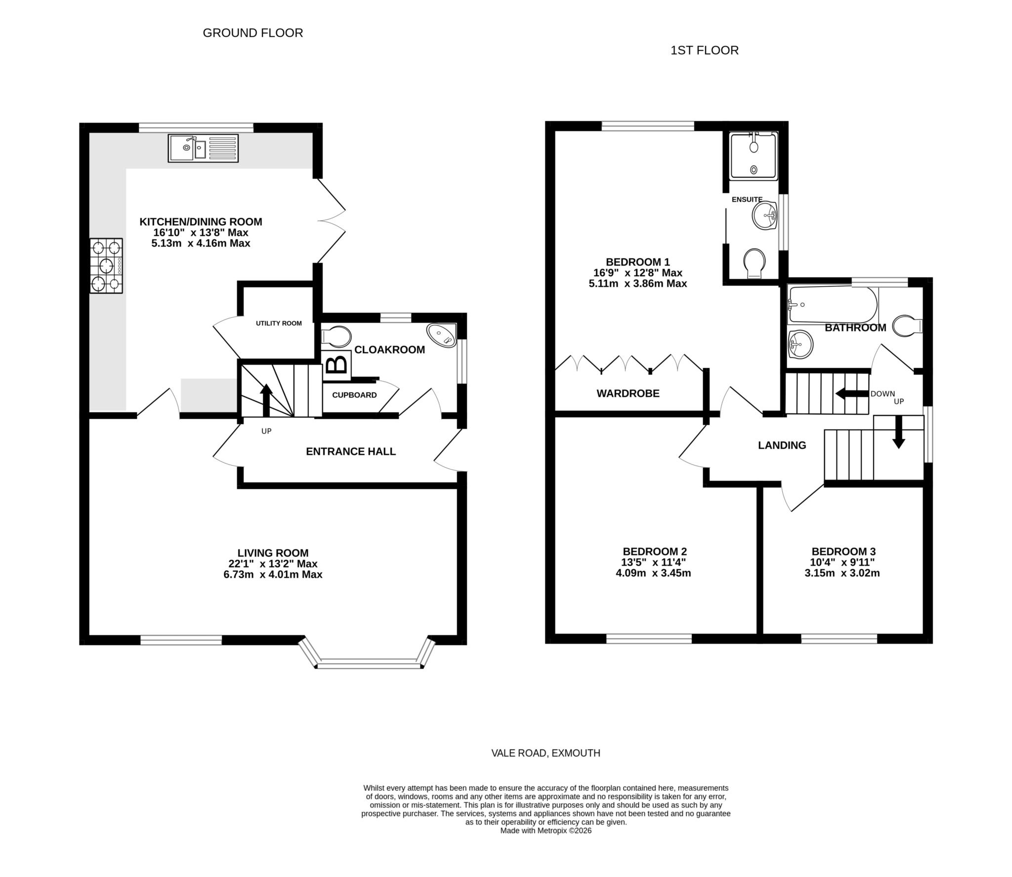 3, Vale Road, Exmouth floorplan