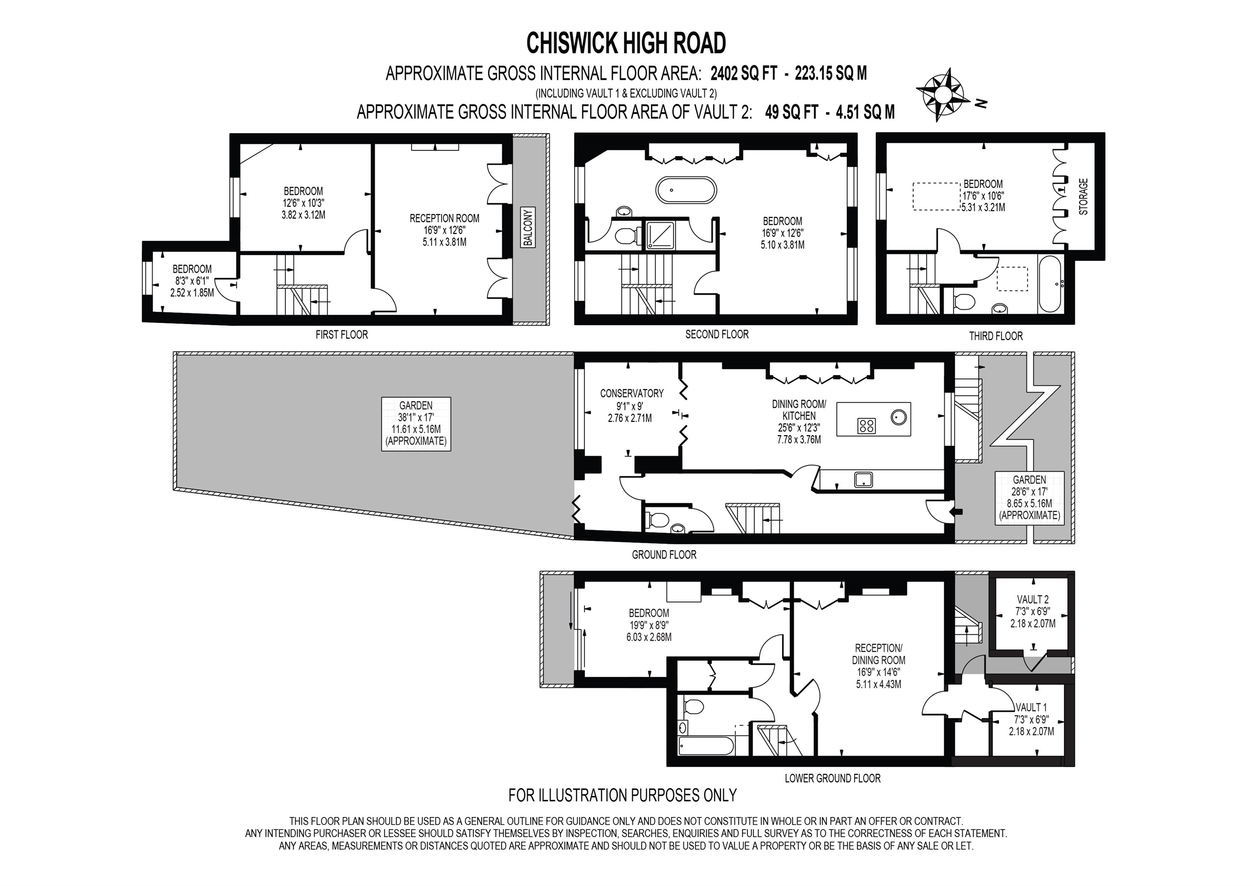 Chiswick High Road, London W4, 5 bedroom terraced house for sale
