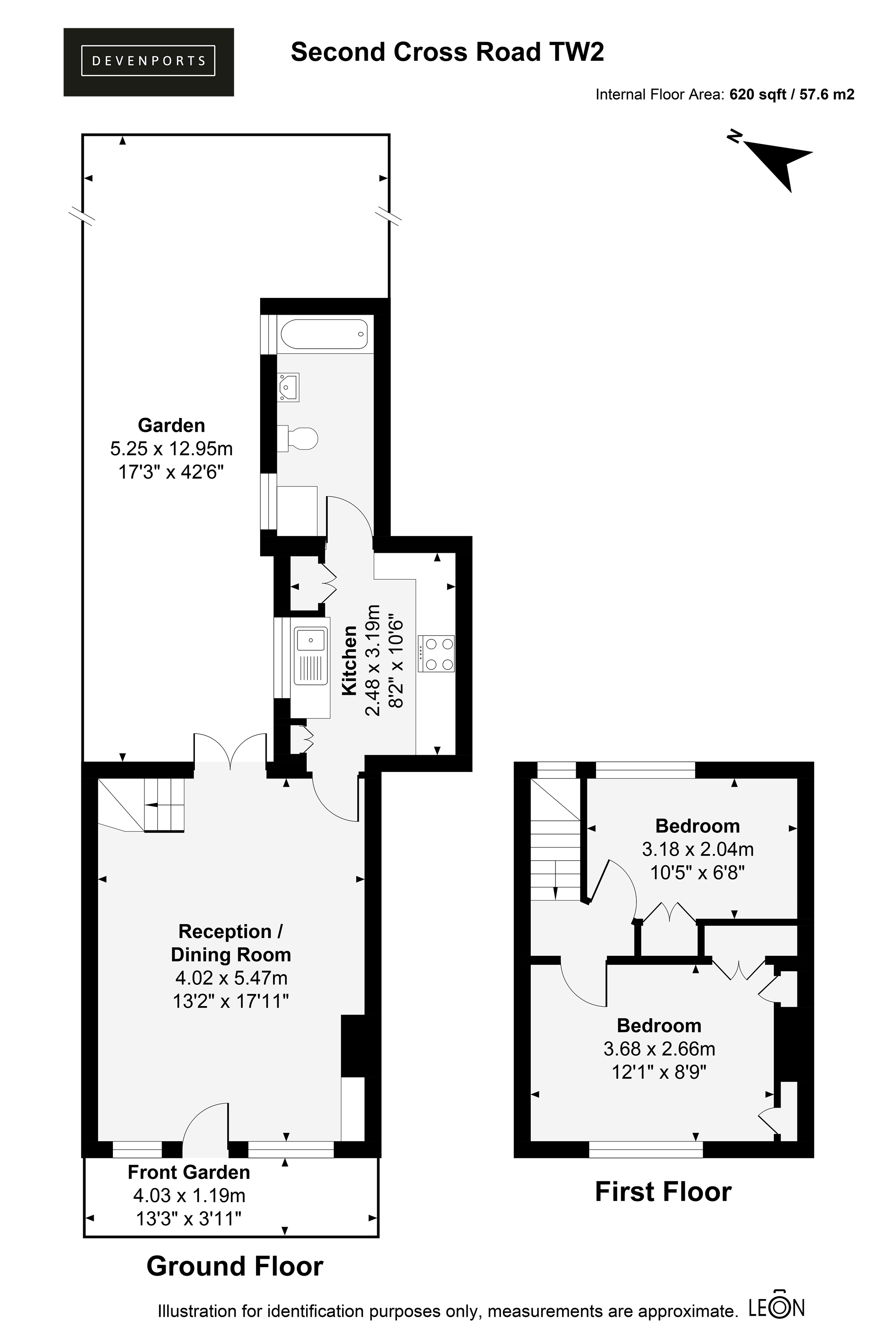 Second Cross Road, Twickenham floorplan
