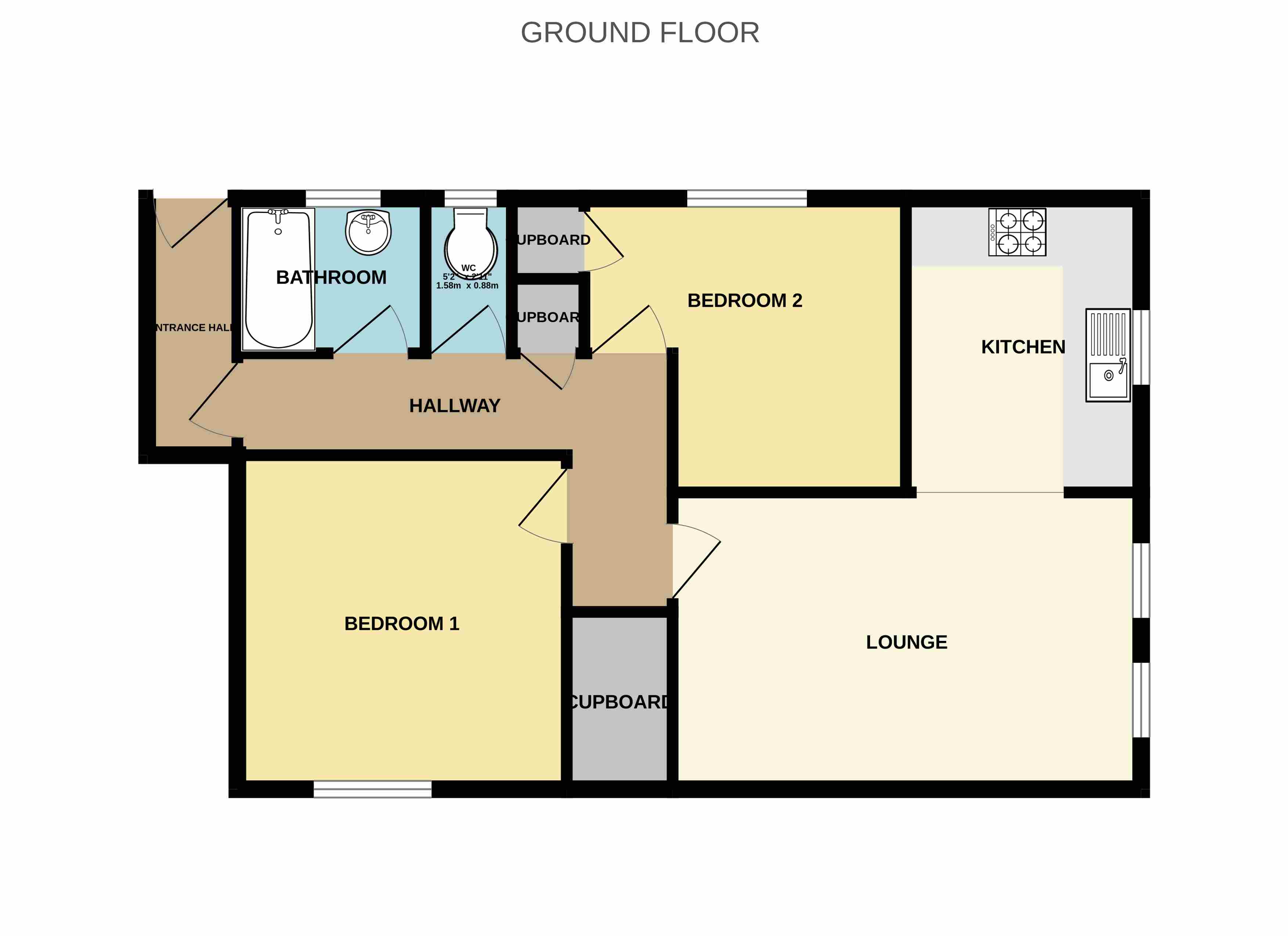 Flat E, Osterley Court, 36, Hamilton Road, Berkshire floorplan