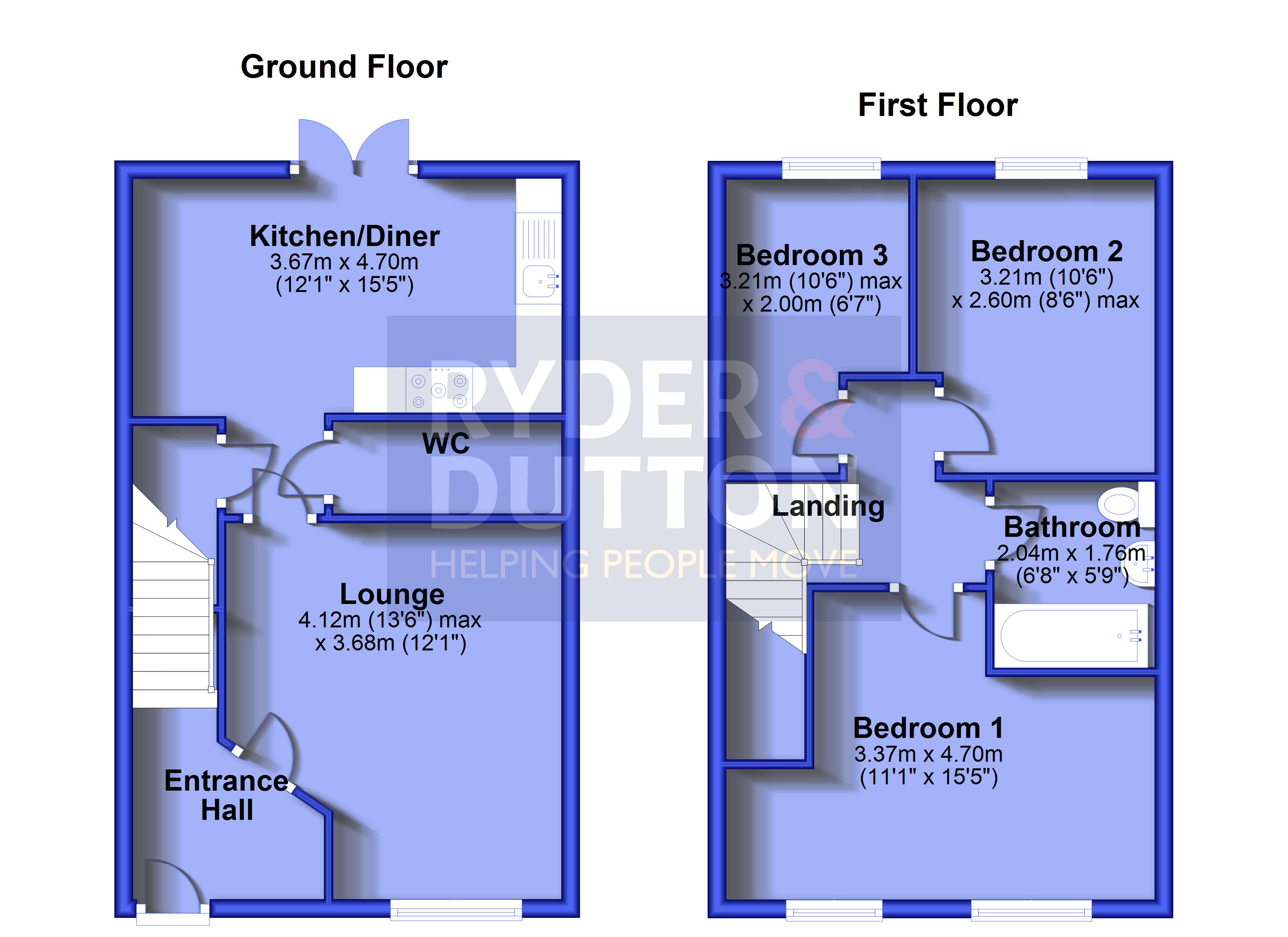 17, Avoncliffe Close, Rochdale floorplan