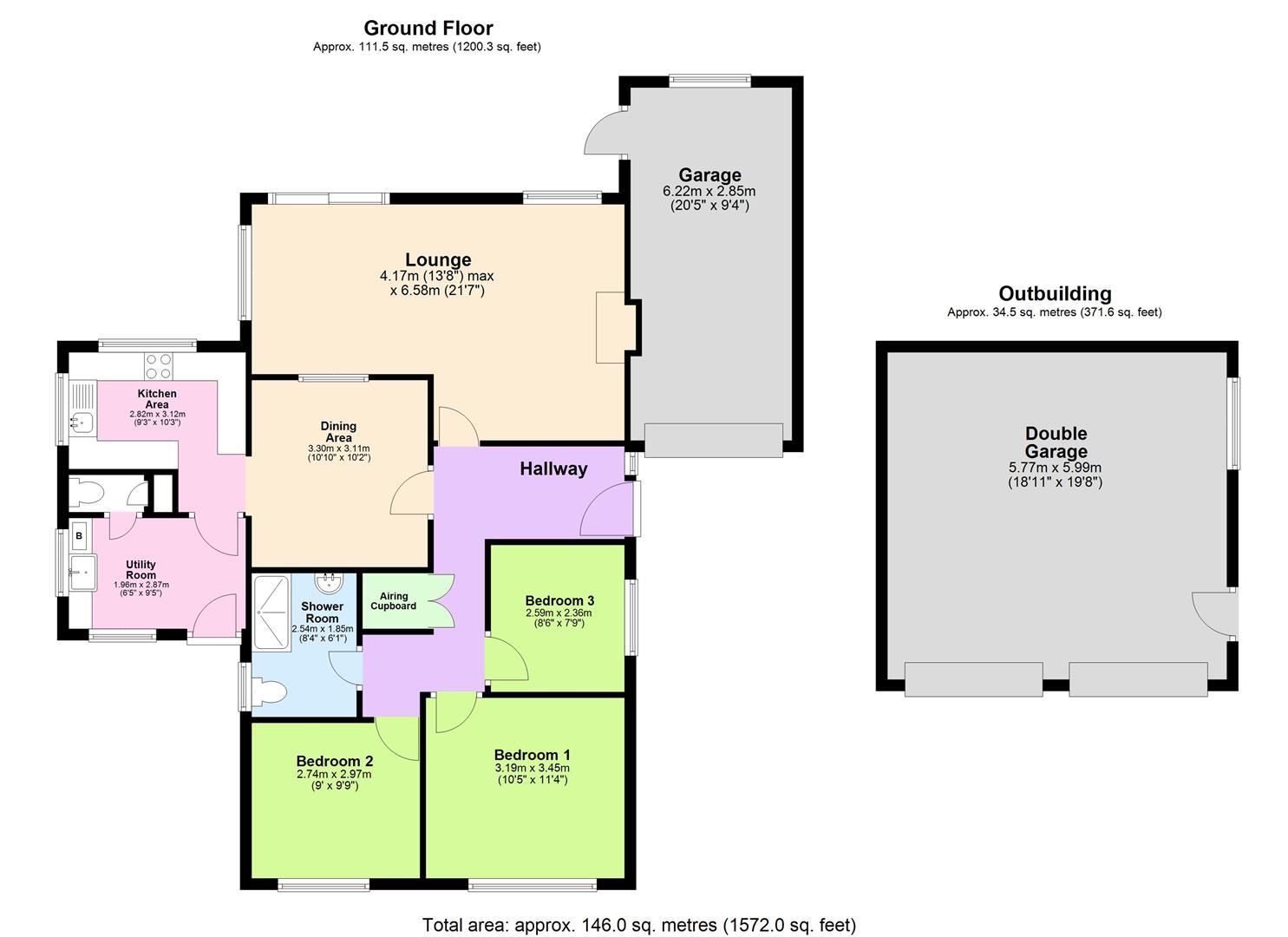 Folly Bank, C1110 From Little Maidenhyde To C1116 Via Pencombe, Bromyard floorplan