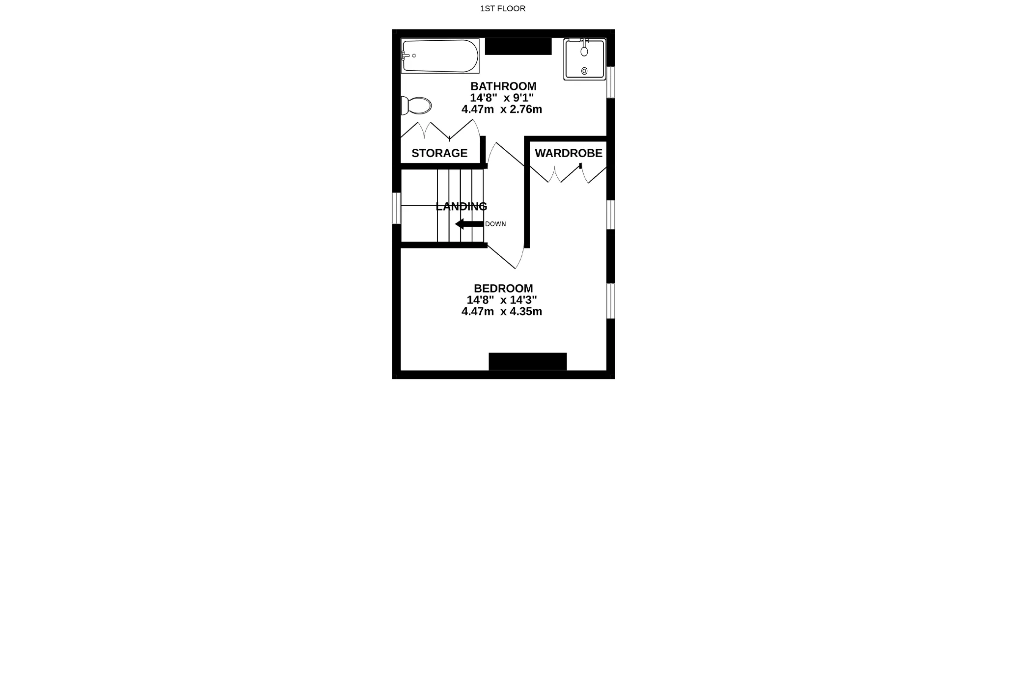 Rose Cottage, Cronk-Y-Dhooney, Colby floorplan