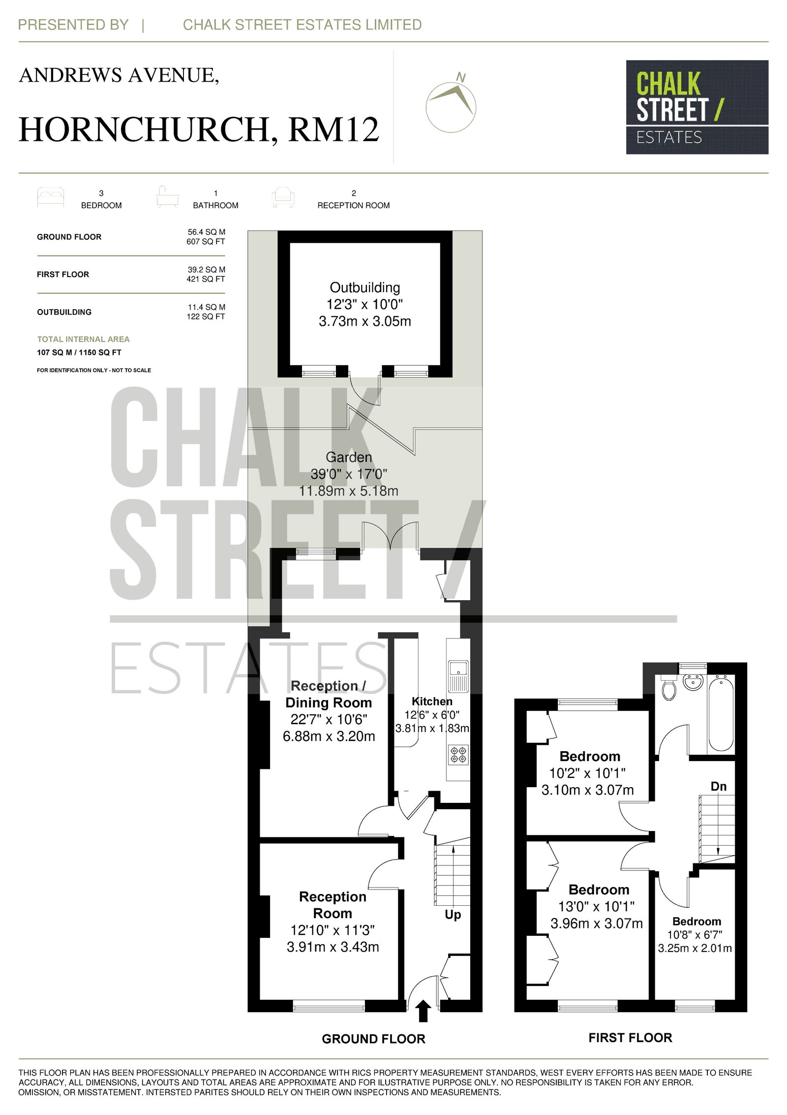 122, St. Andrews Avenue, Hornchurch floorplan