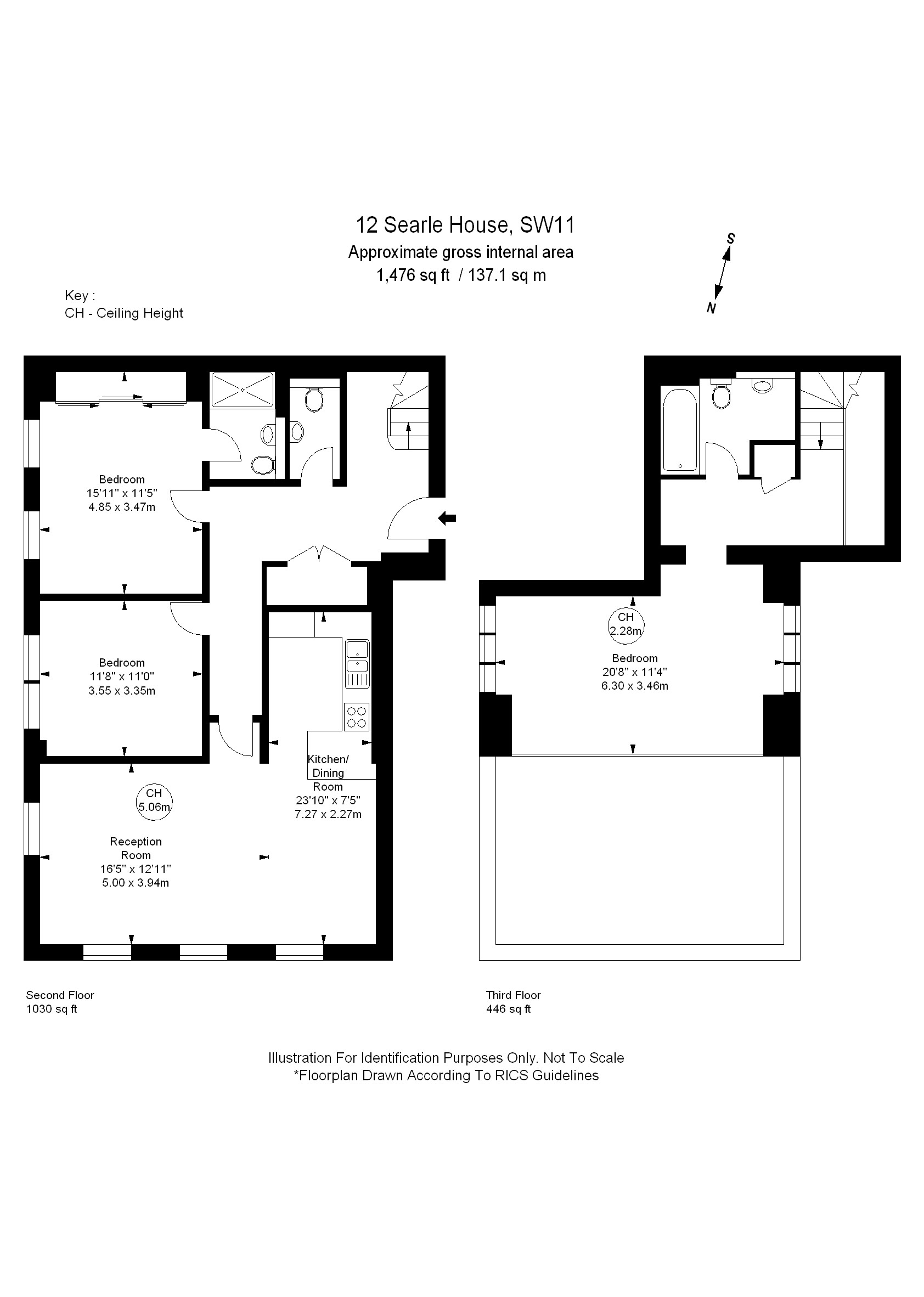 2 Bedrooms Flat to rent in Battersea Park Road, London SW11