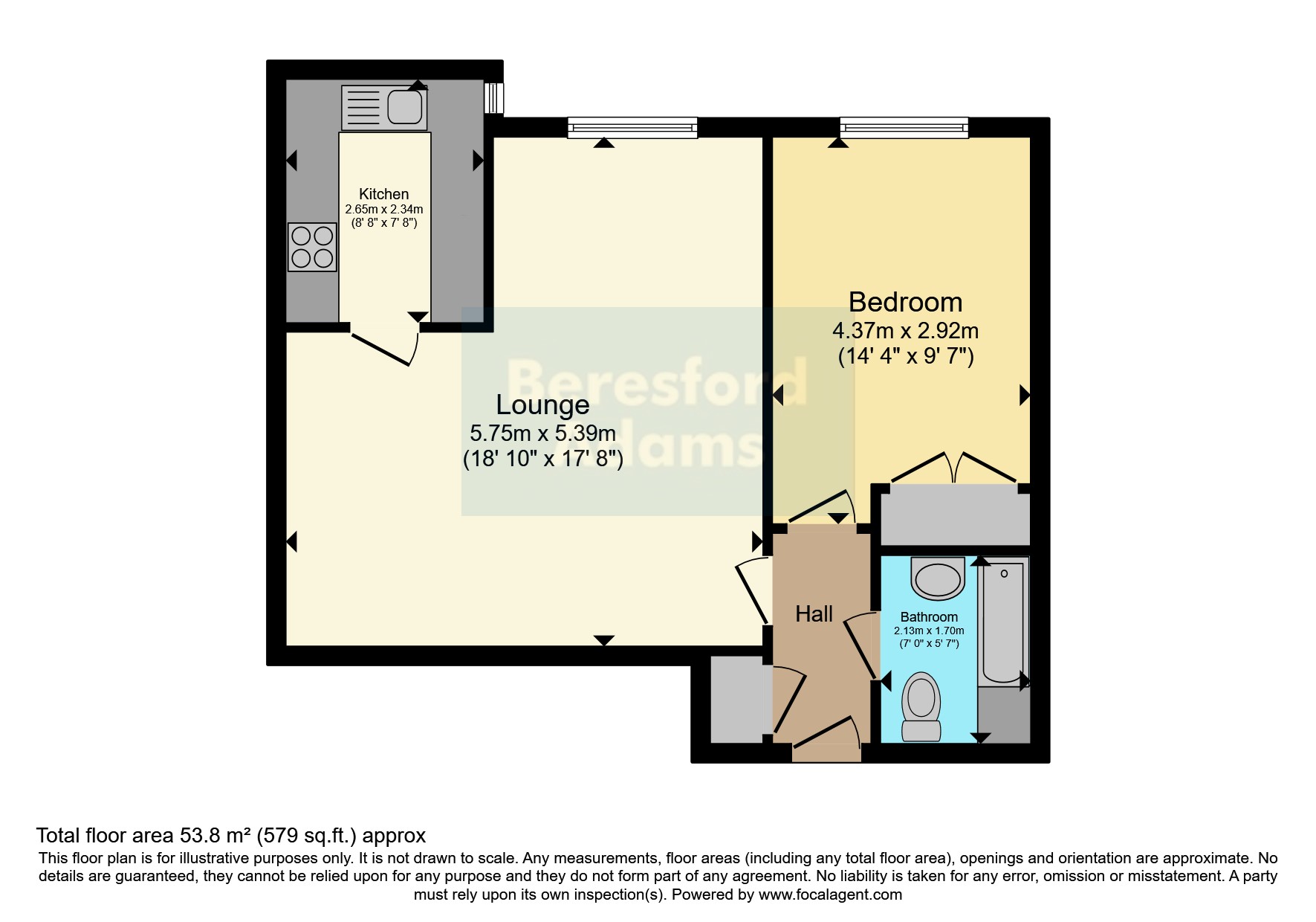 Coed Pella Road, Colwyn Bay, Conwy LL29, 1 bedroom detached house for