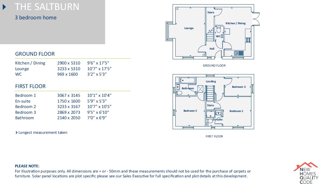 The Seasons - The Saltburn,, Shakespeare Grove, Greater Manchester floorplan