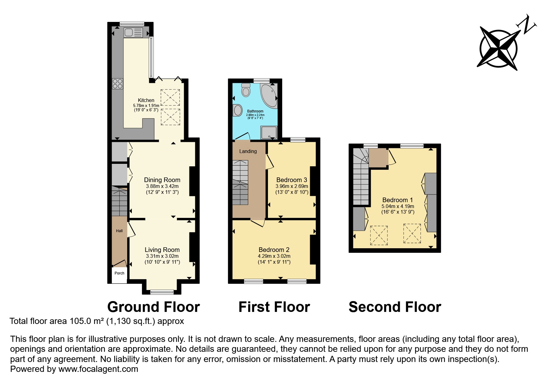 70, Flaxton Road, London floorplan