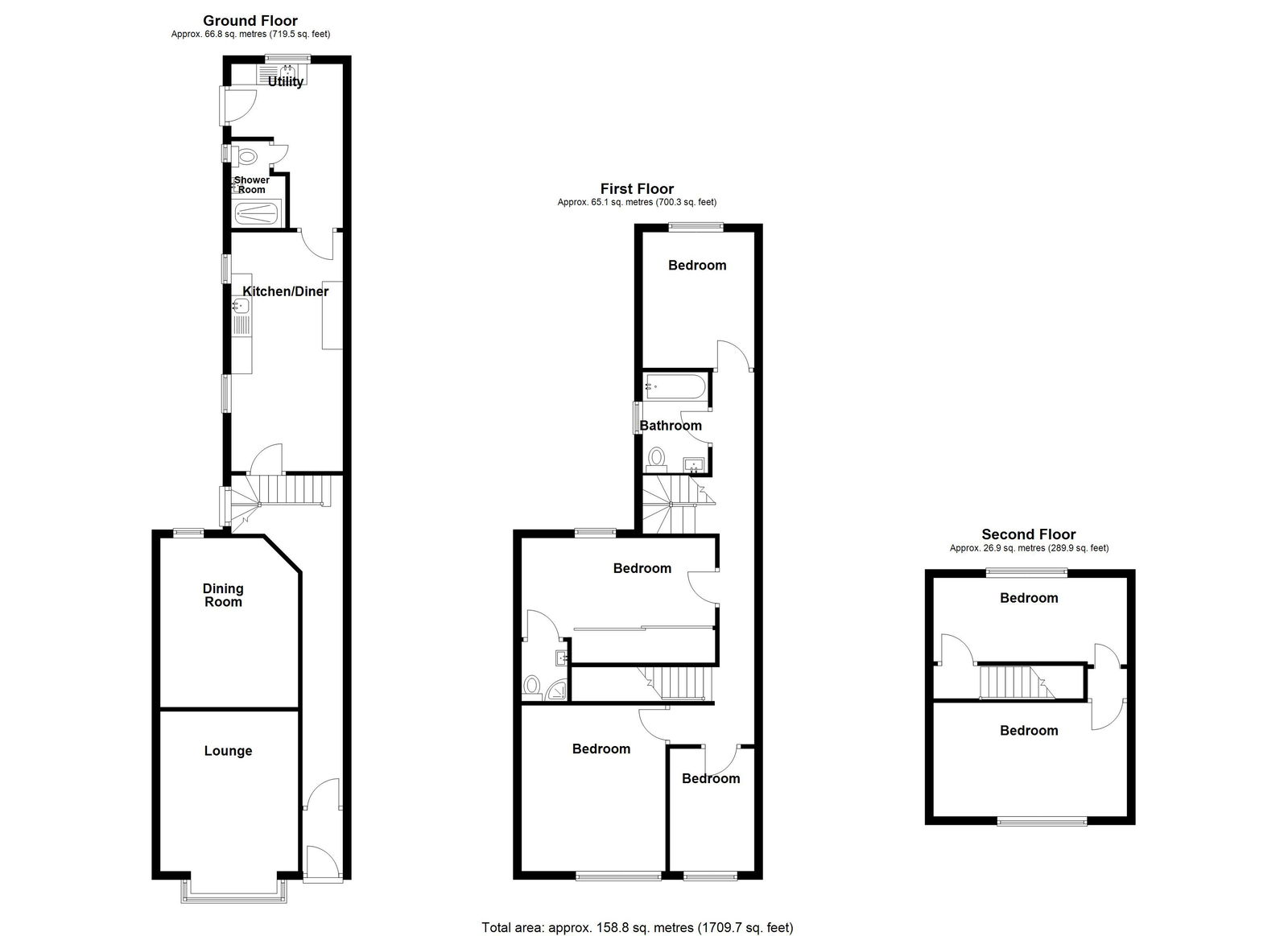 56, Russell Road, Birmingham floorplan