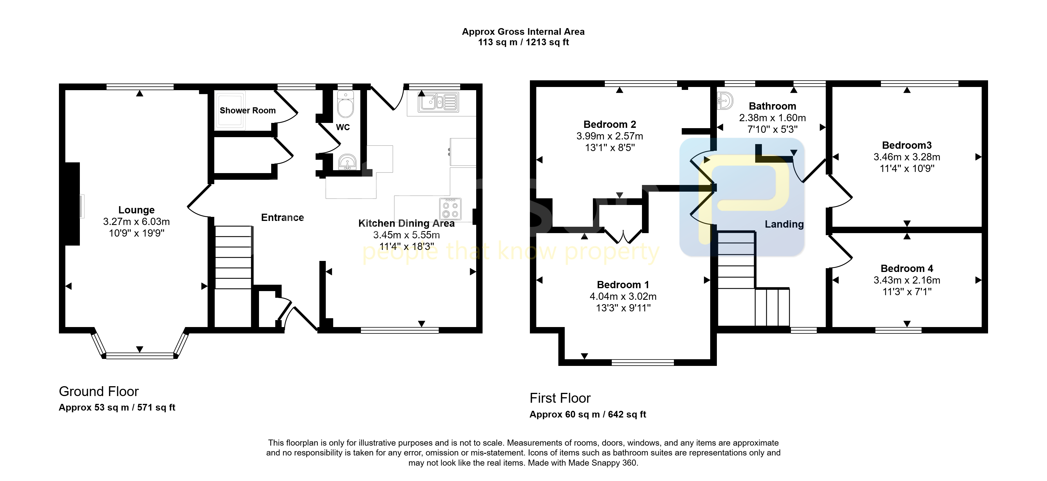 58, Lanchester Avenue, Gateshead floorplan