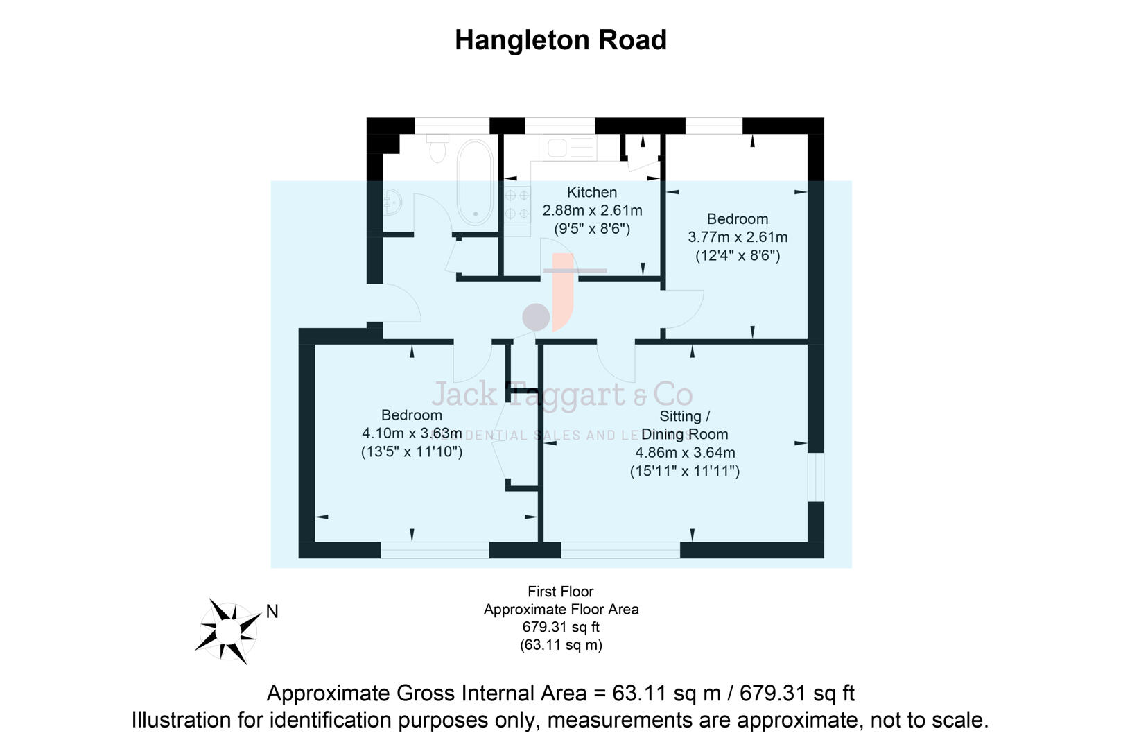 9, Ryde Court 134-138, Hangleton Road, Hove floorplan