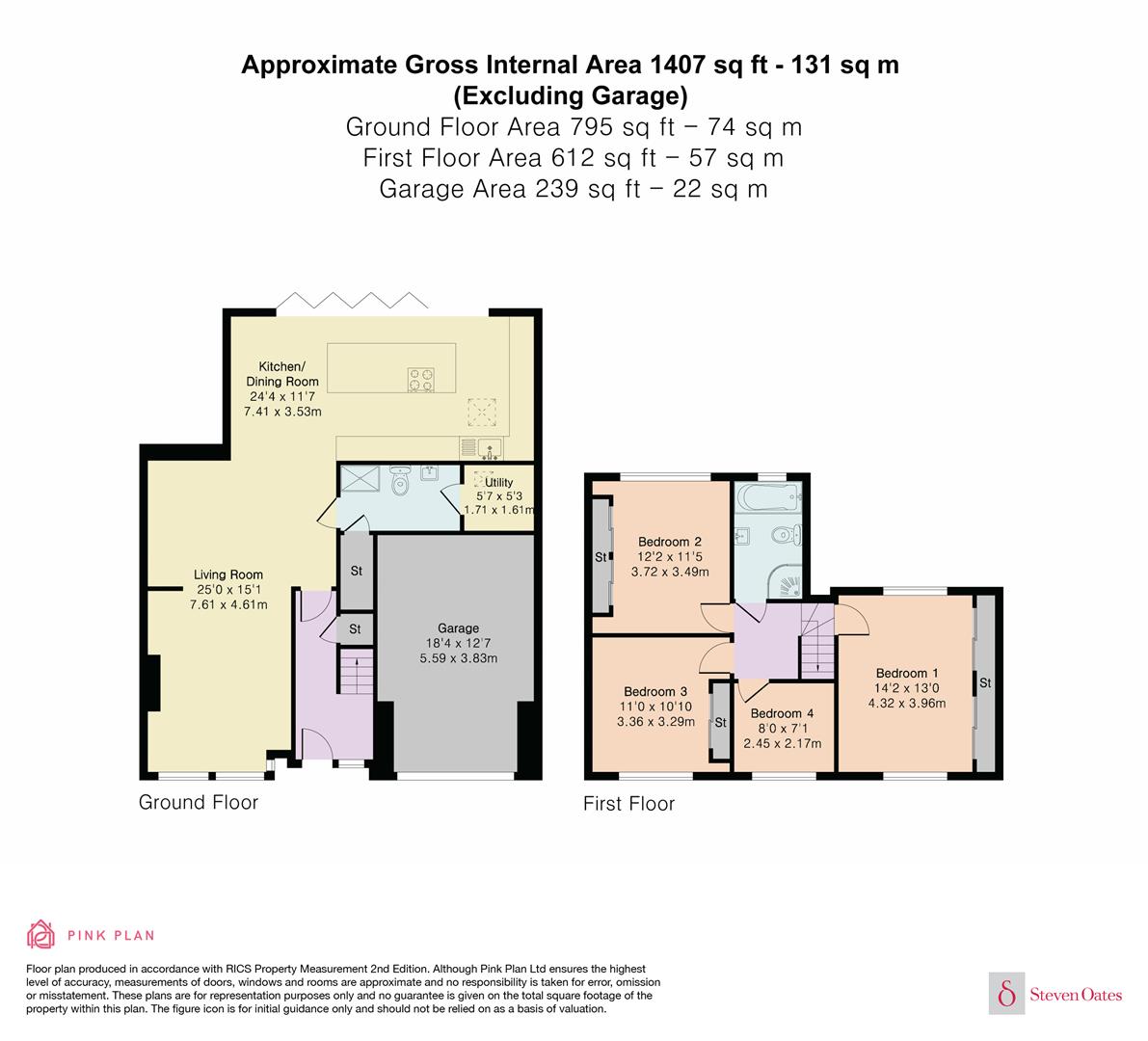 136, Hertingfordbury Road, Hertford floorplan
