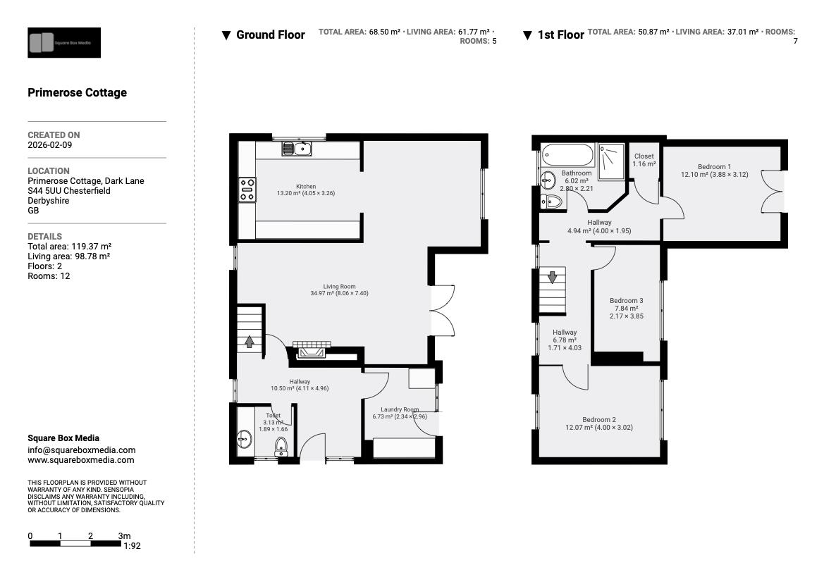 Primrose Cottage, Dark Lane, Chesterfield floorplan