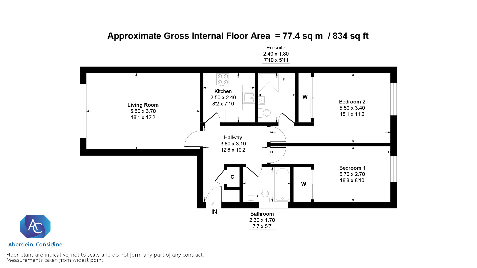 5/3, 505, Stobcross Street, Glasgow City floorplan