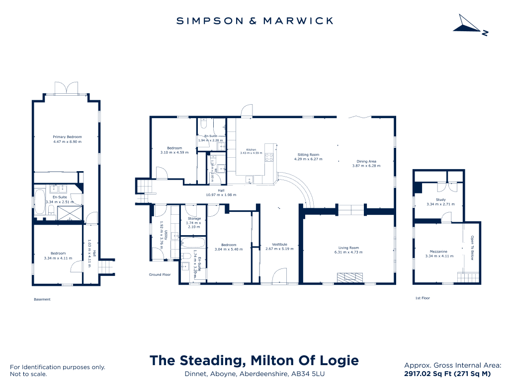 The Steading, Milton of Logie,,, Dinnet, Aberdeenshire floorplan