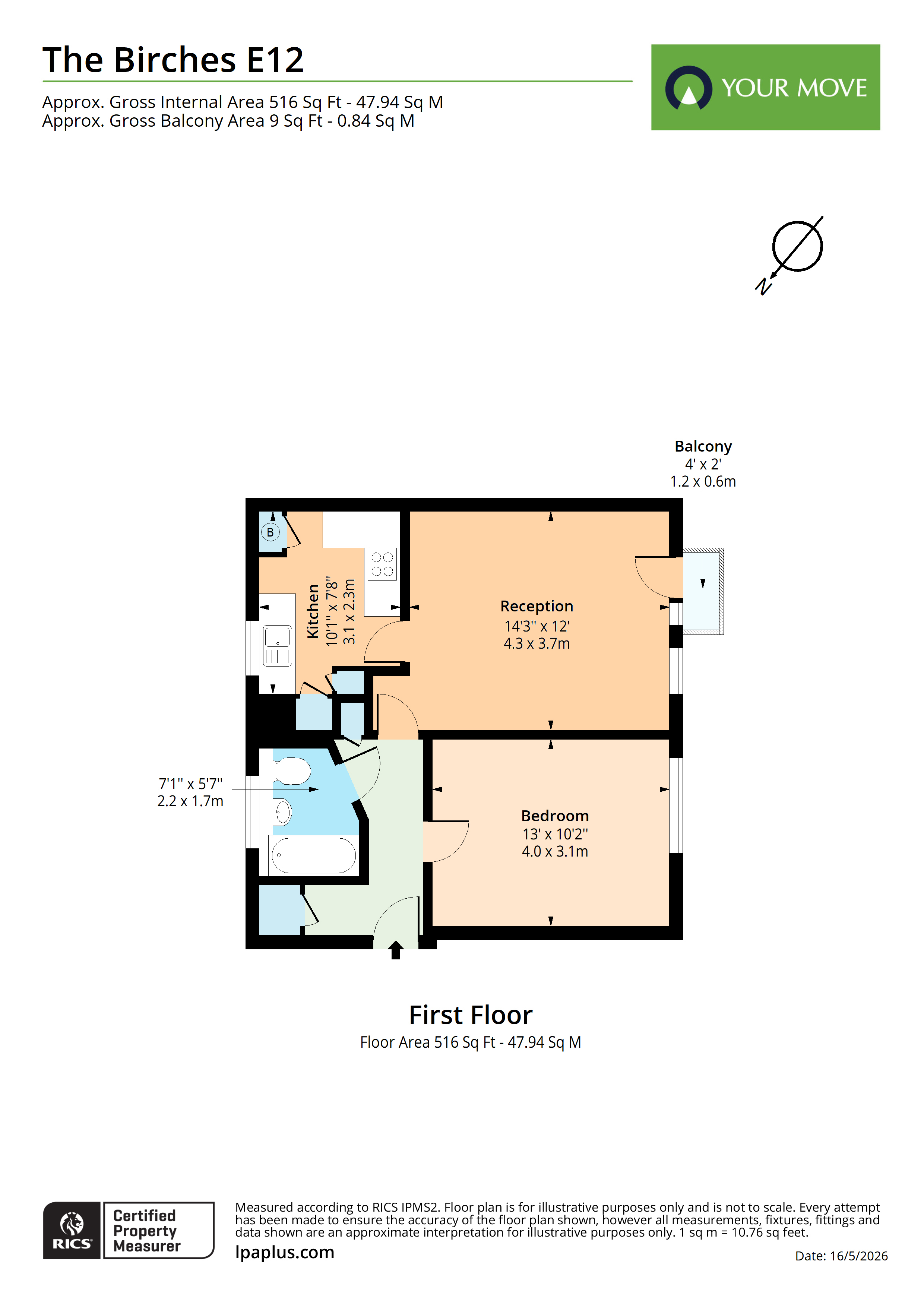 20, The Birches, London floorplan