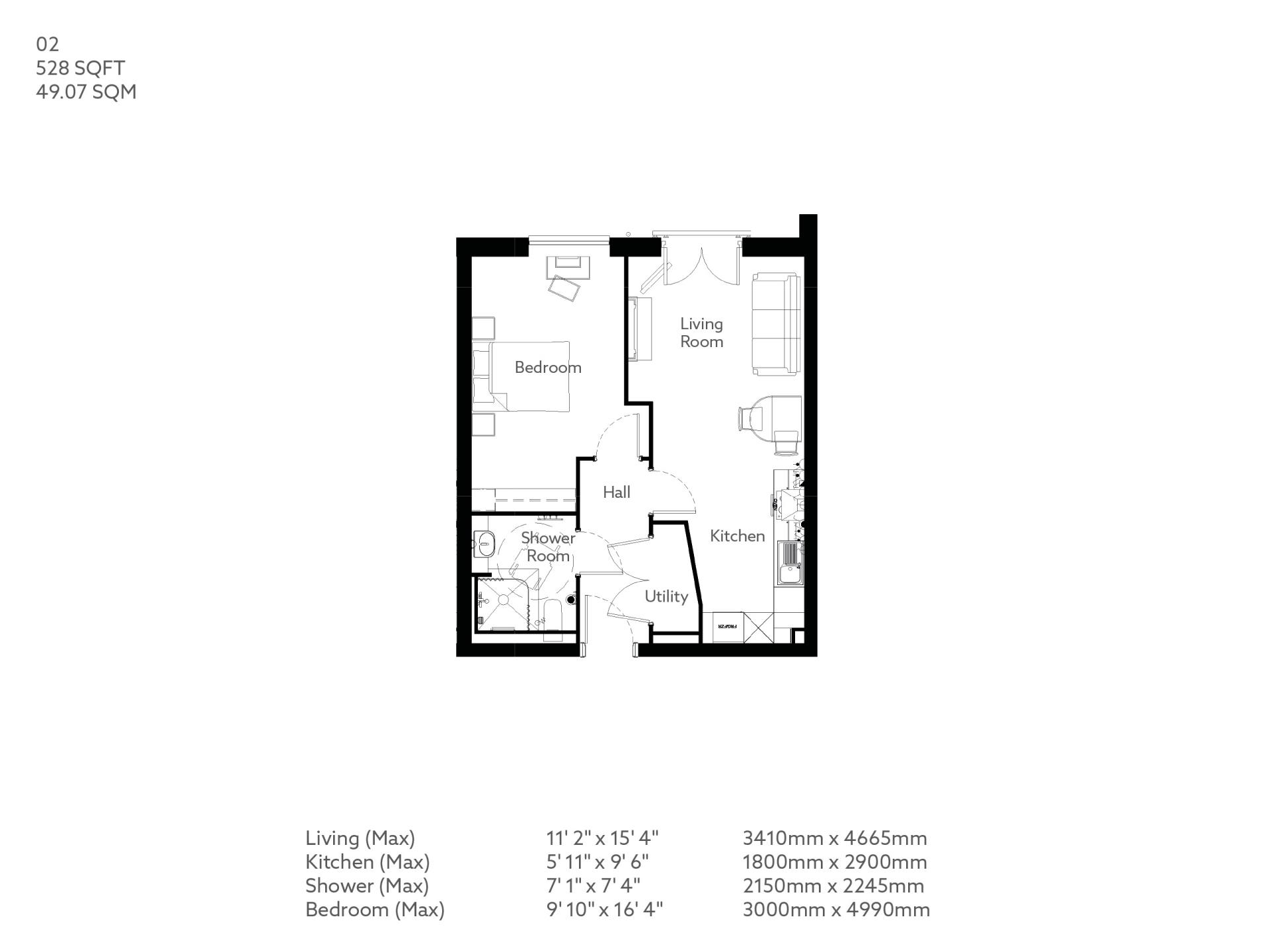 2, Whitley Bay floorplan