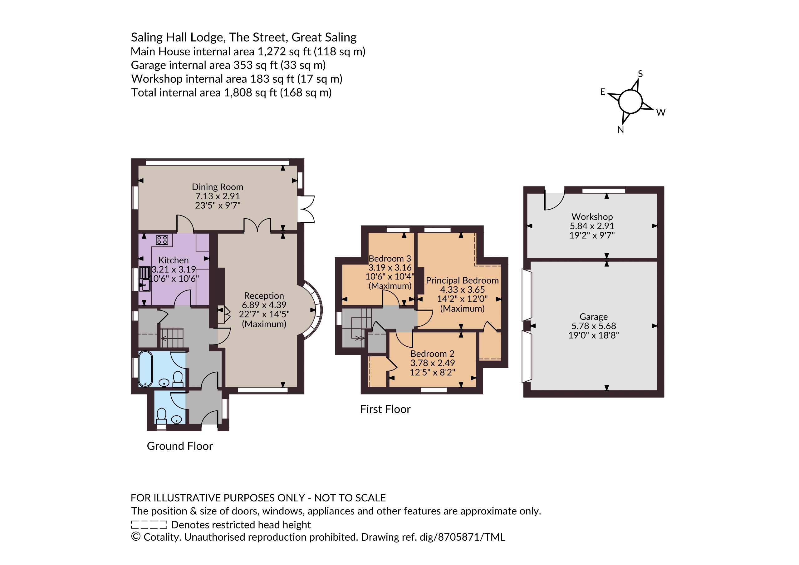 Saling Hall Lodge,, The Street, Braintree floorplan