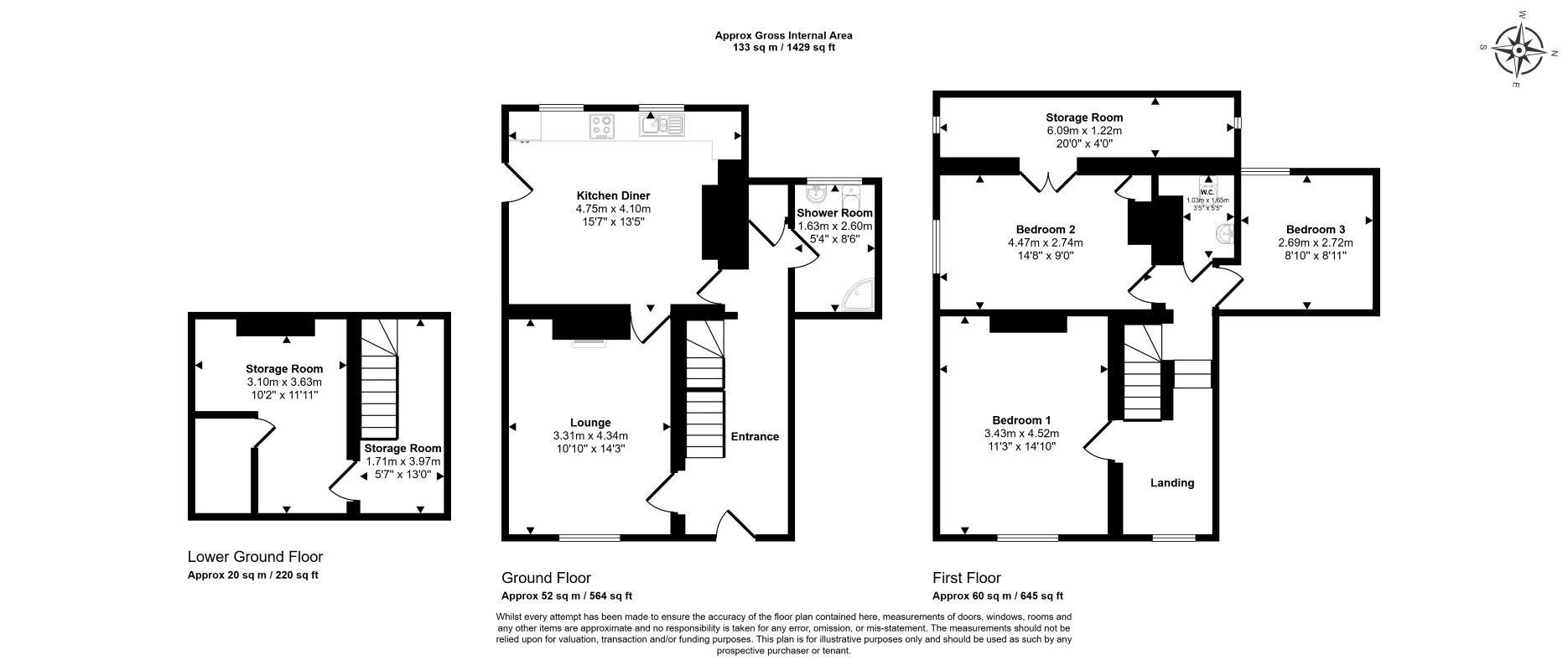 1 Vine Villas, West Felton, Oswestry floorplan