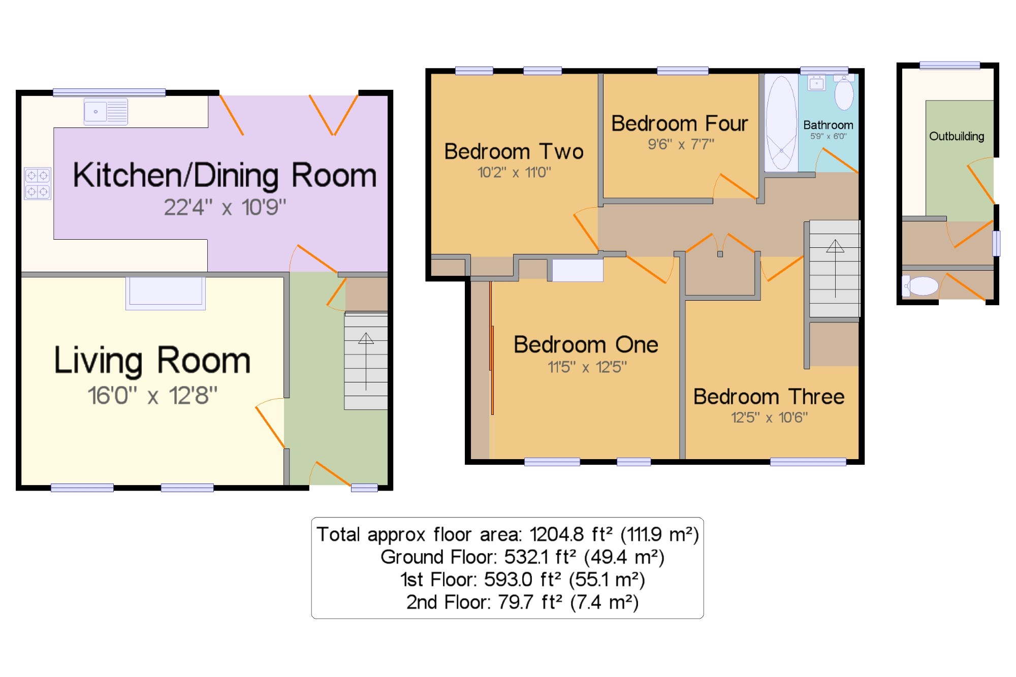 4 Bedrooms Terraced house for sale in Crisp Road, Lewes, East Sussex BN7