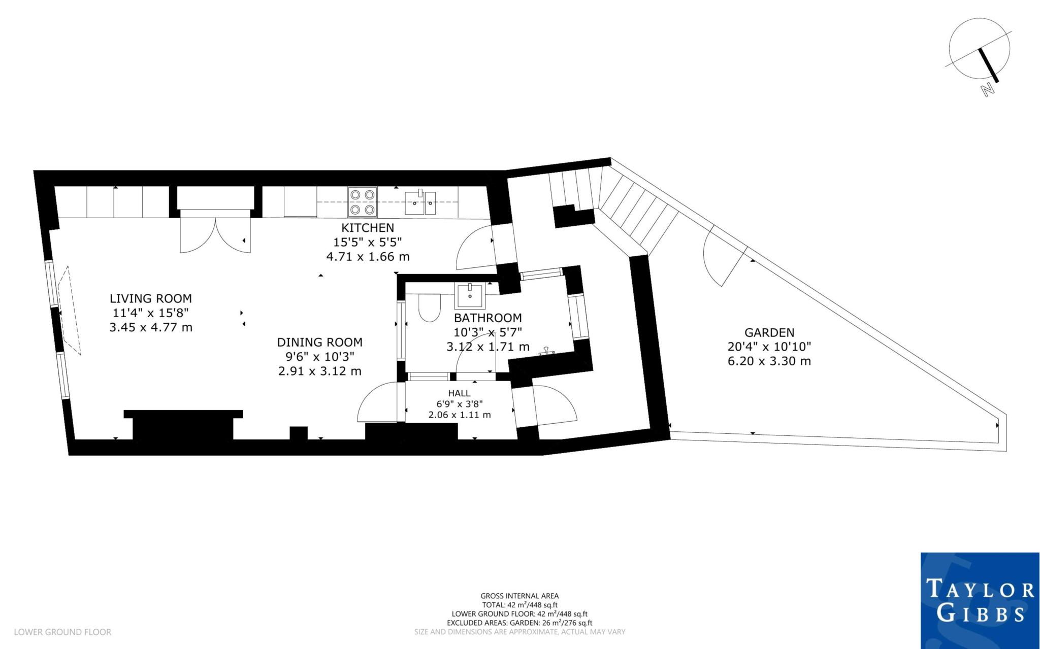 1b, Bisham Gardens, London floorplan