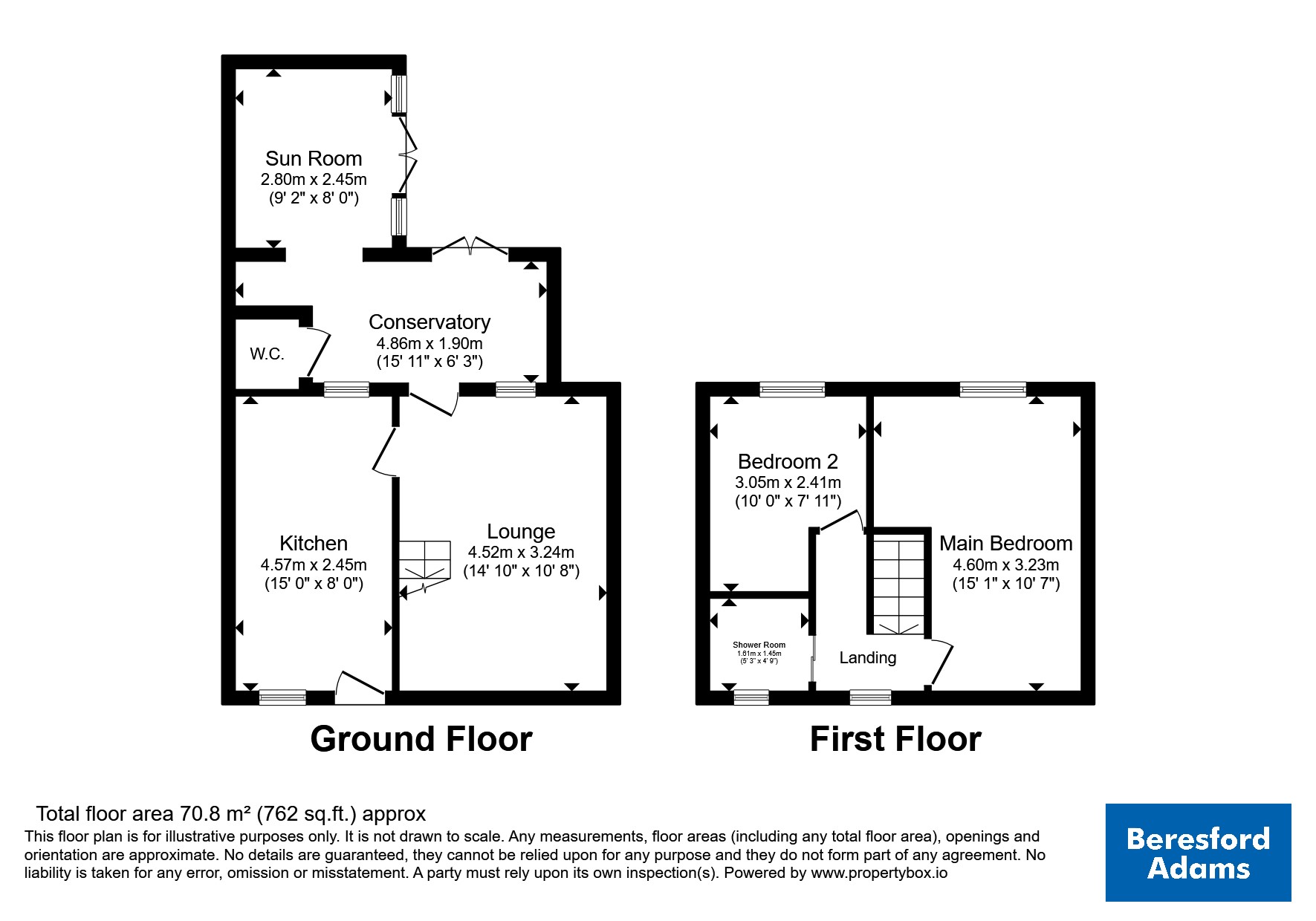 Bron Haul,, Penmorfa, Gwynedd floorplan