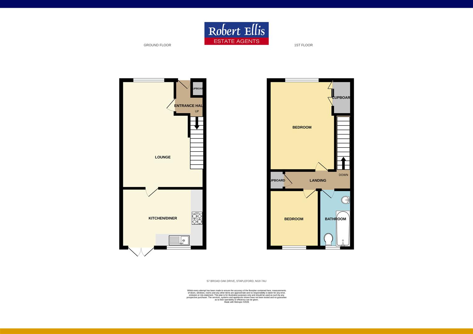 57, Broad Oak Drive, Nottingham floorplan